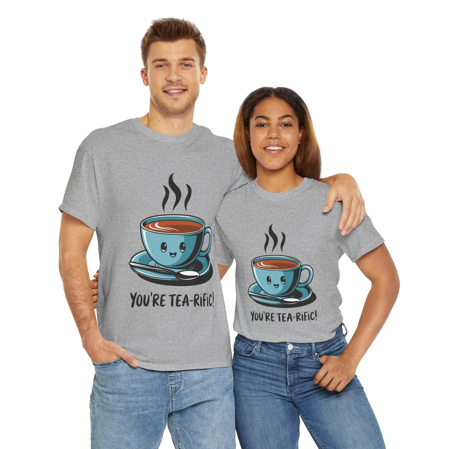 You’re Tea-Rific! Cute Tea Pun T-Shirt for Tea Lovers - Funny Gift, Kawaii Cup Graphic Tee - Unisex Soft Cotton Shirt