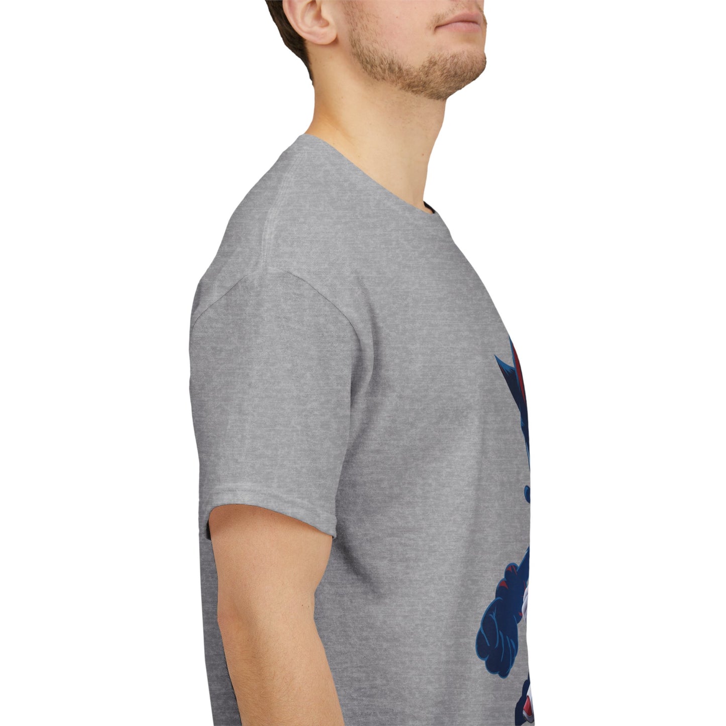 Blue Speed Hero Graphic Tee | Retro Gaming Legend T-Shirt | Fan Inspired Gamer Apparel | Cool Vintage Style Unisex Shirt for Adults & Teens