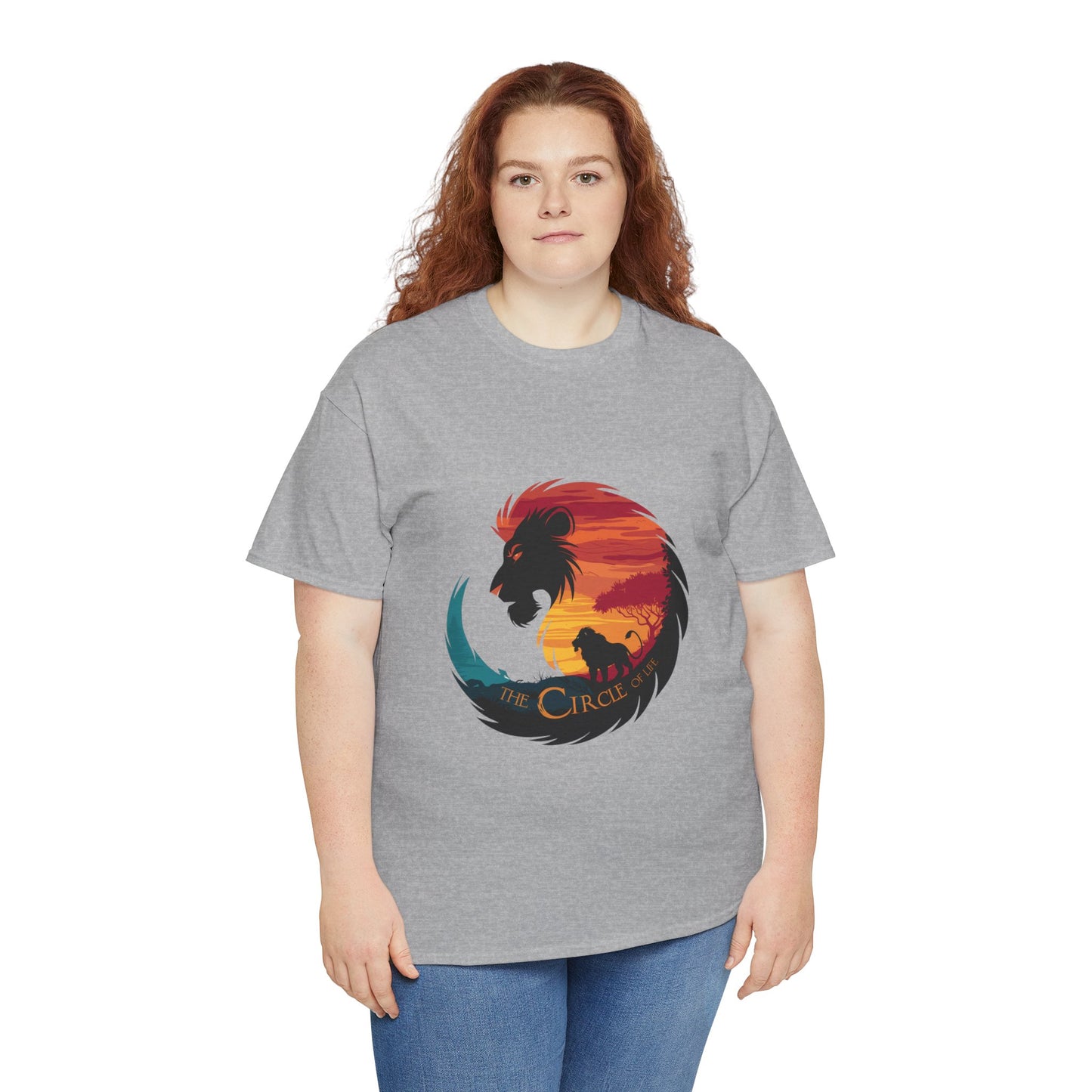 The Circle of Life Lion Shirt – Sunset Safari Wildlife Graphic Tee – Inspirational Nature T-Shirt for Animal Lovers & Adventure Fans