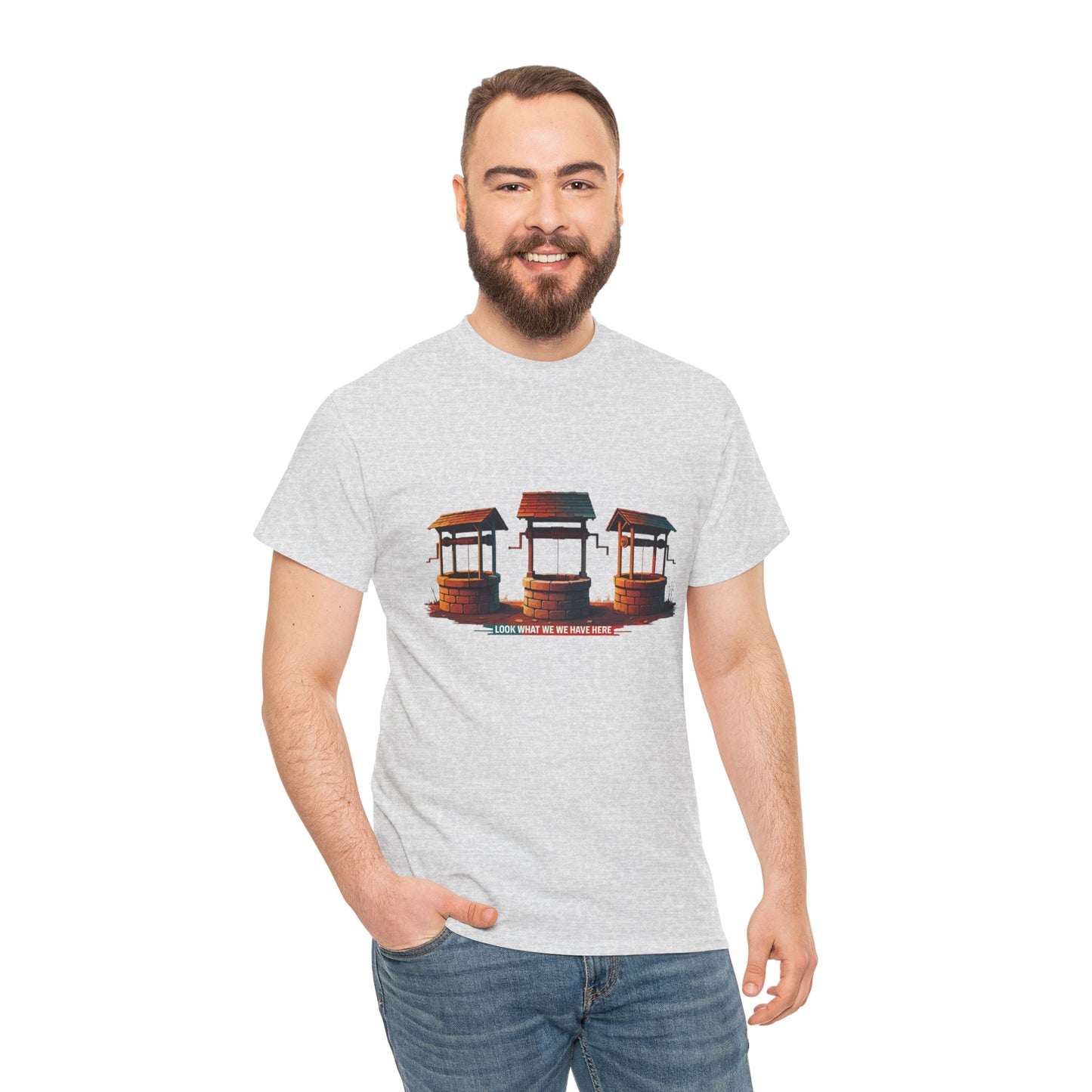 Funny “Well Well Well” T-Shirt • Pun Graphic Tee with Wishing Wells • Retro Vintage Humor Shirt • Gift for Pun Lovers & Joke Fans