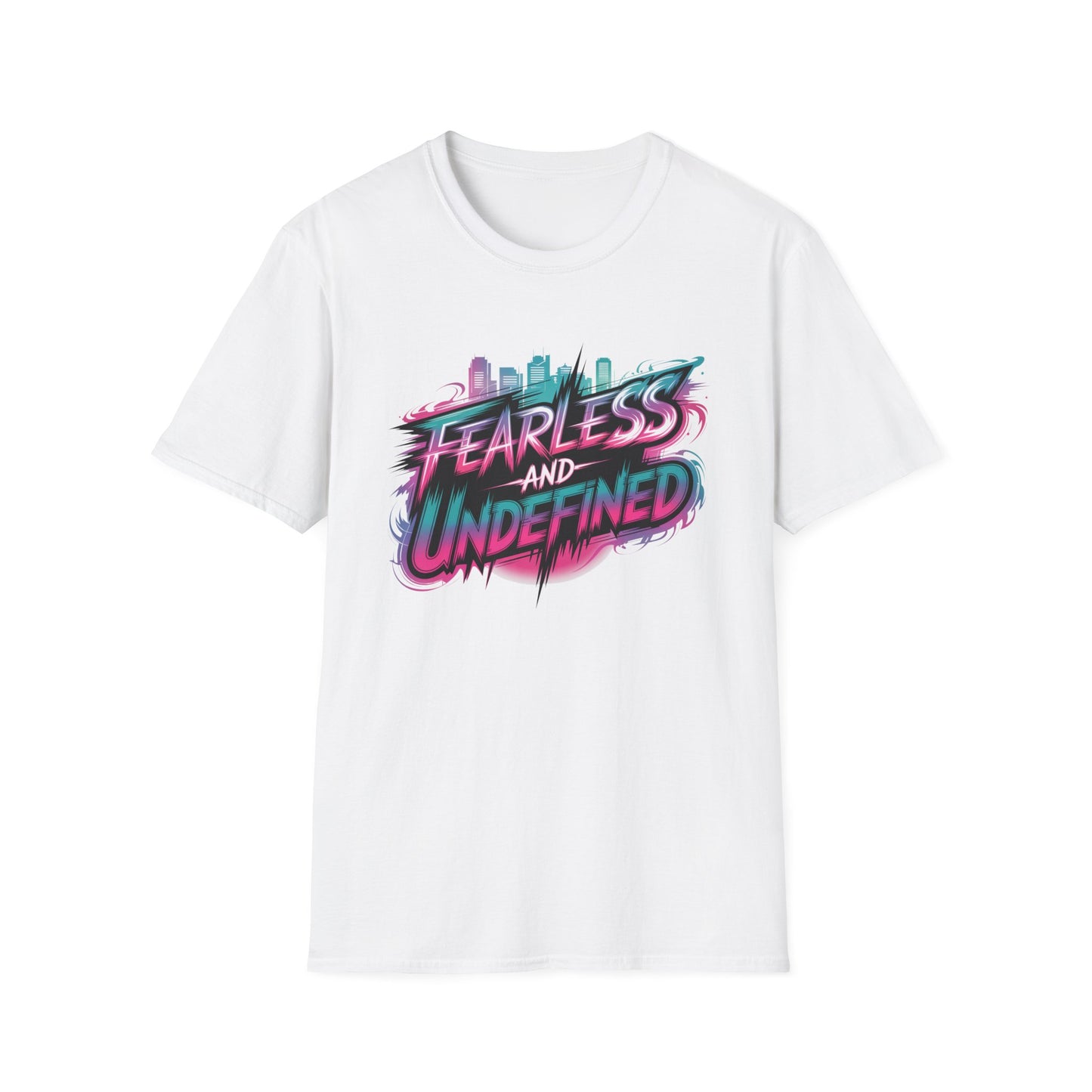 Fearless And Undefined T-Shirt, KPop Anime Inspired Shirt, Bold Motivational Tee, Neon Graphic Top, Empowering Streetwear For Fans And Dreamers