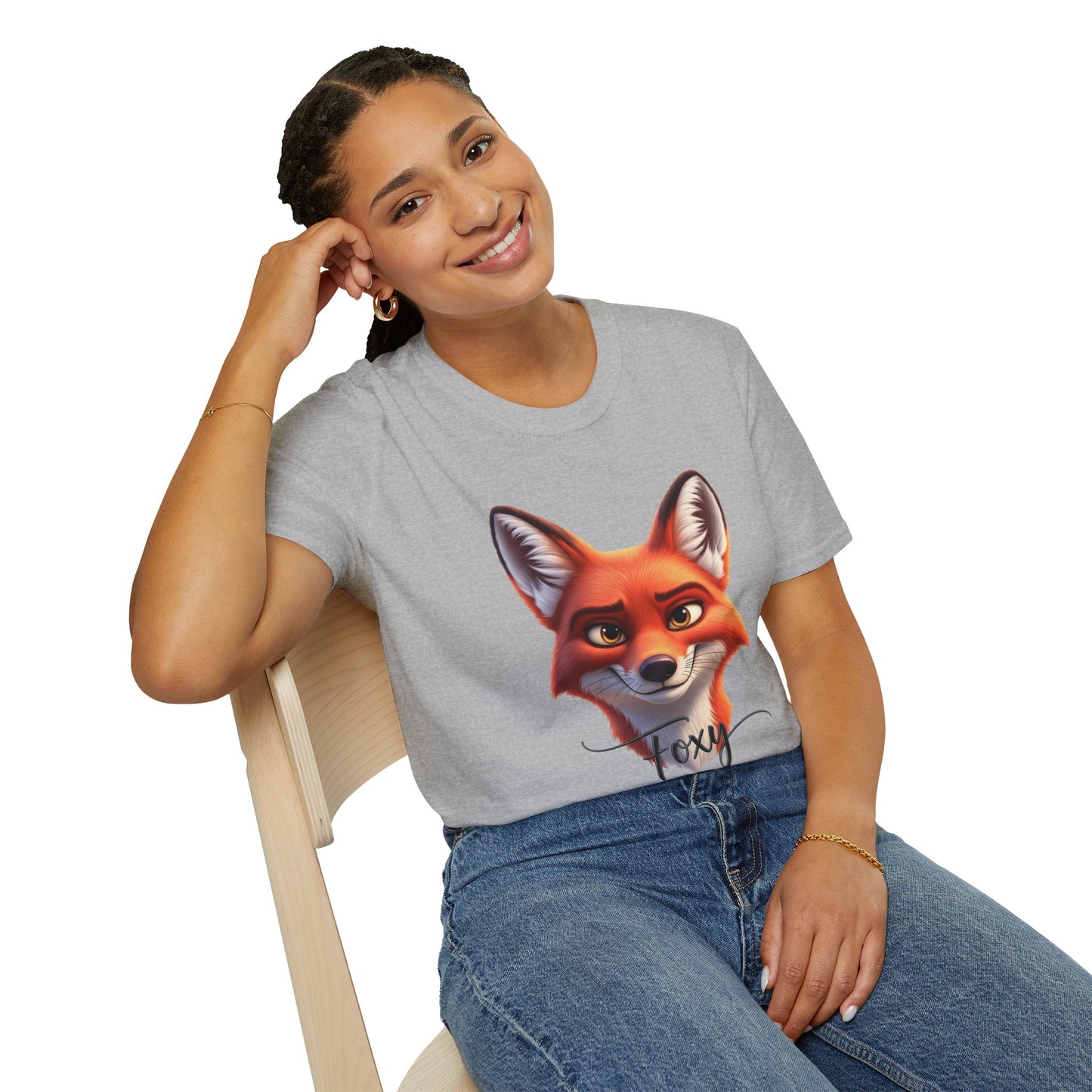 Foxy T-Shirt, Cute Fox Graphic Tee, Animal Lover Shirt, Fun And Confident Top, Playful Pun Gift, Soft Cotton Tee For Everyday Wear