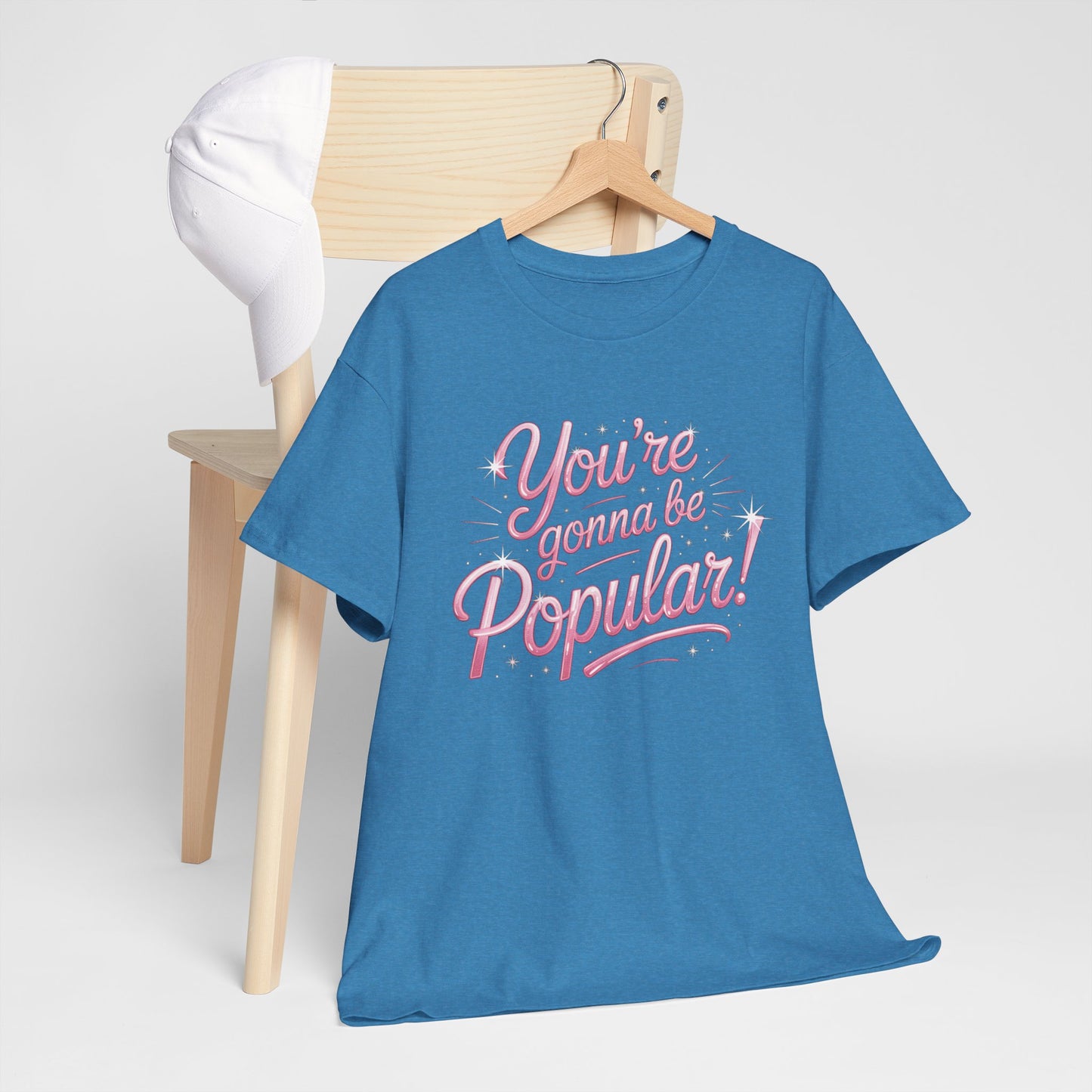 You’re Gonna Be Popular Wicked Musical Tee – Broadway Quote Shirt – Funny Retro Typography T-Shirt for Theatre Fans & Musical Lovers