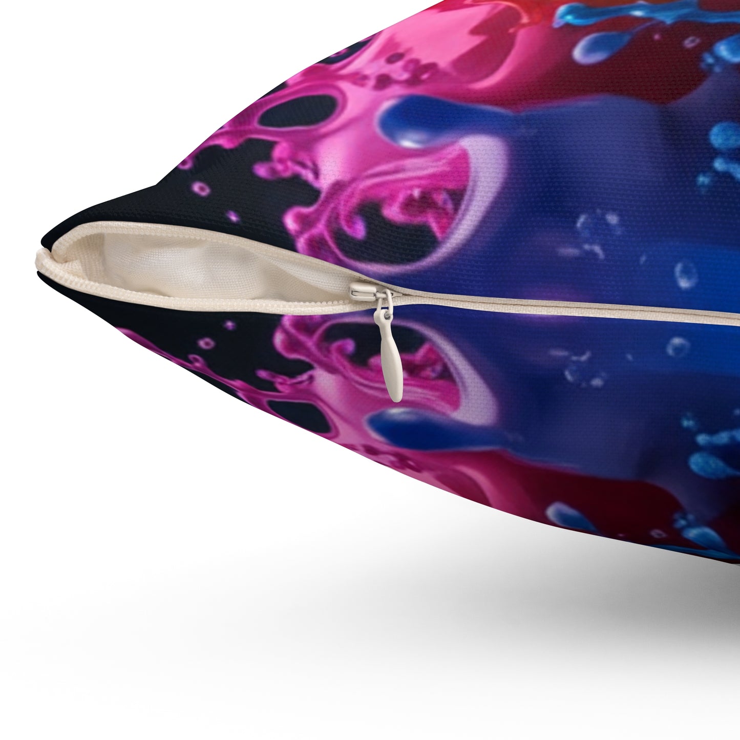 Colorful Splash Art Square Pillow | Vibrant Home Decor