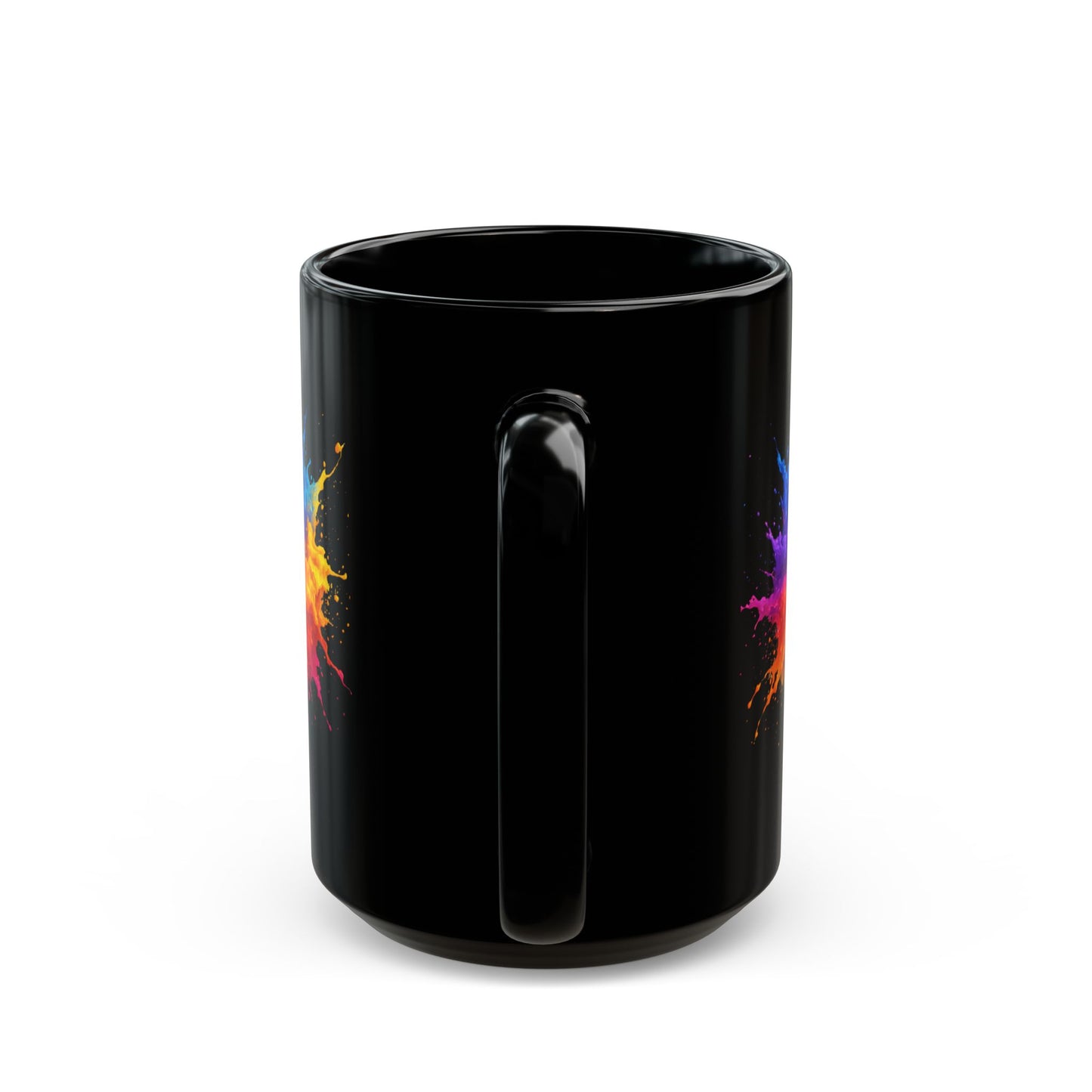 Color Splash Art Mug - Abstract Paint Splash Coffee Cup - Bright Bold Colorful Mug - Artist Gift Idea - Creative Vibe Mug 11oz 15oz