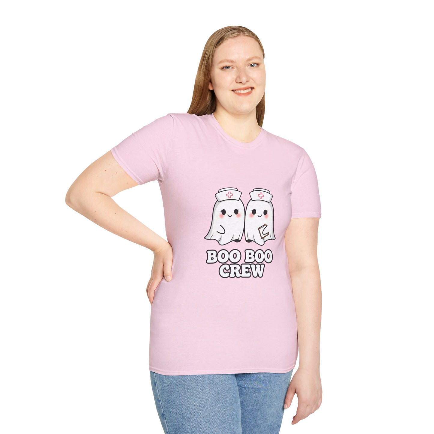 Boo Boo Crew Nurse Ghost Funny T-Shirt | Cute Medical Ghost Tee | EMT Nurse Gift | Halloween Medical Humor | Staff Crew Tee Shirt