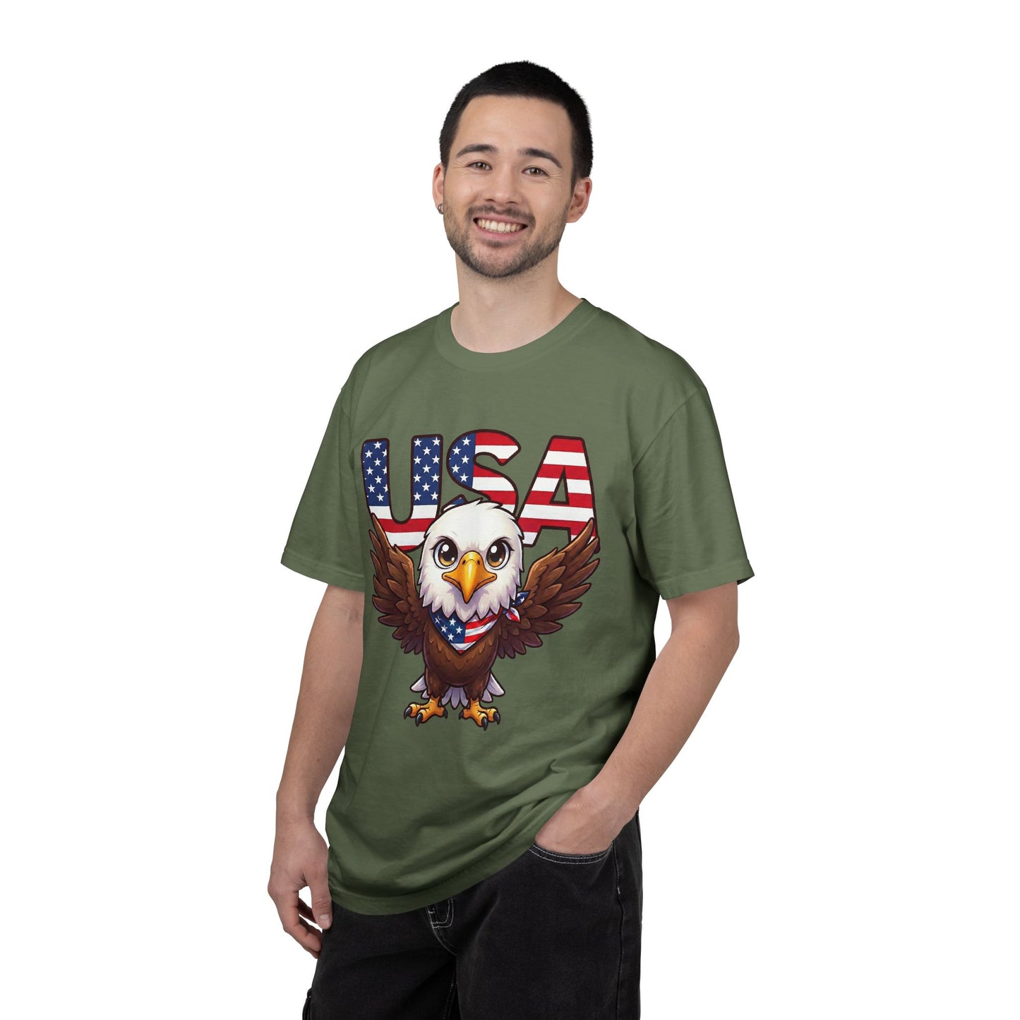 USA Eagle Shirt, Patriotic Comfort Colors Shirt, American Flag Eagle T Shirt, Fourth Of July Shirt, Freedom Graphic Tee, USA Pride Shirt