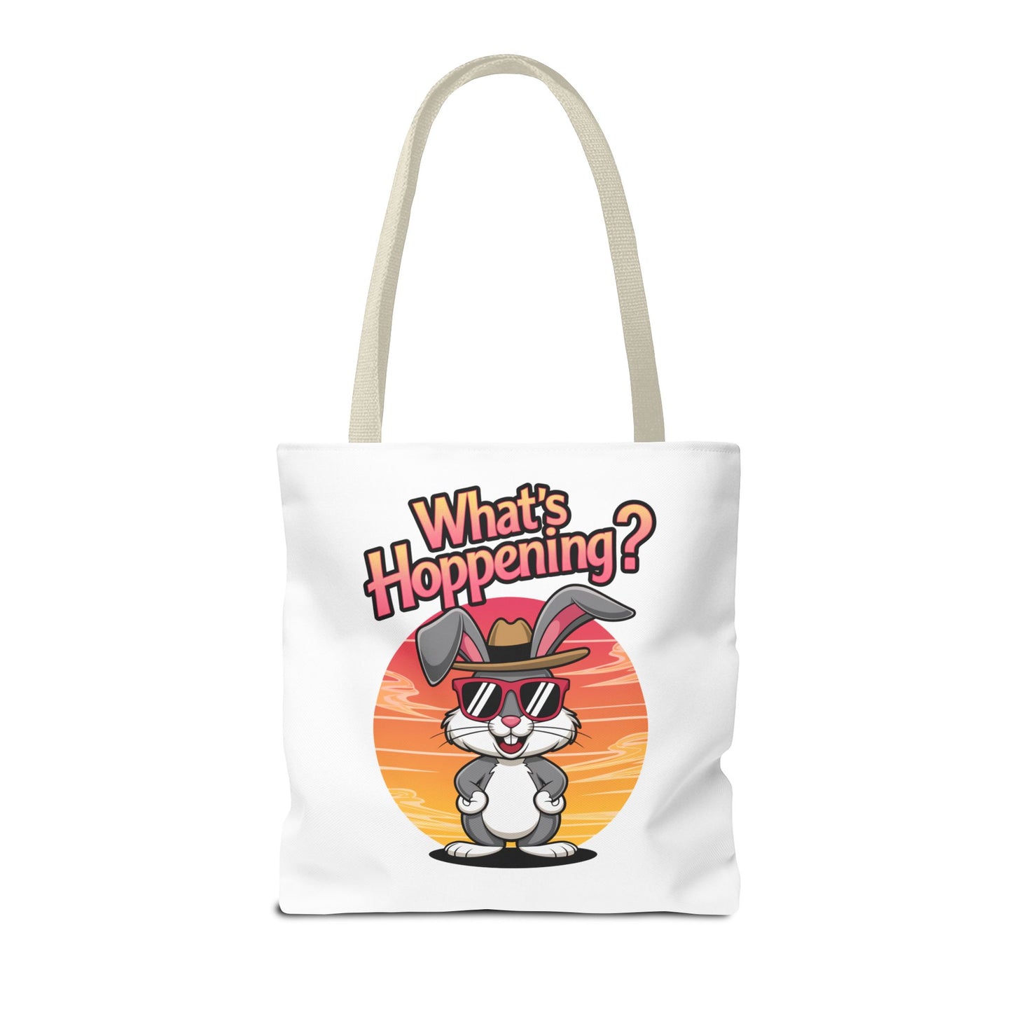 Bunny Tote Bag - 'What's Hoppening'