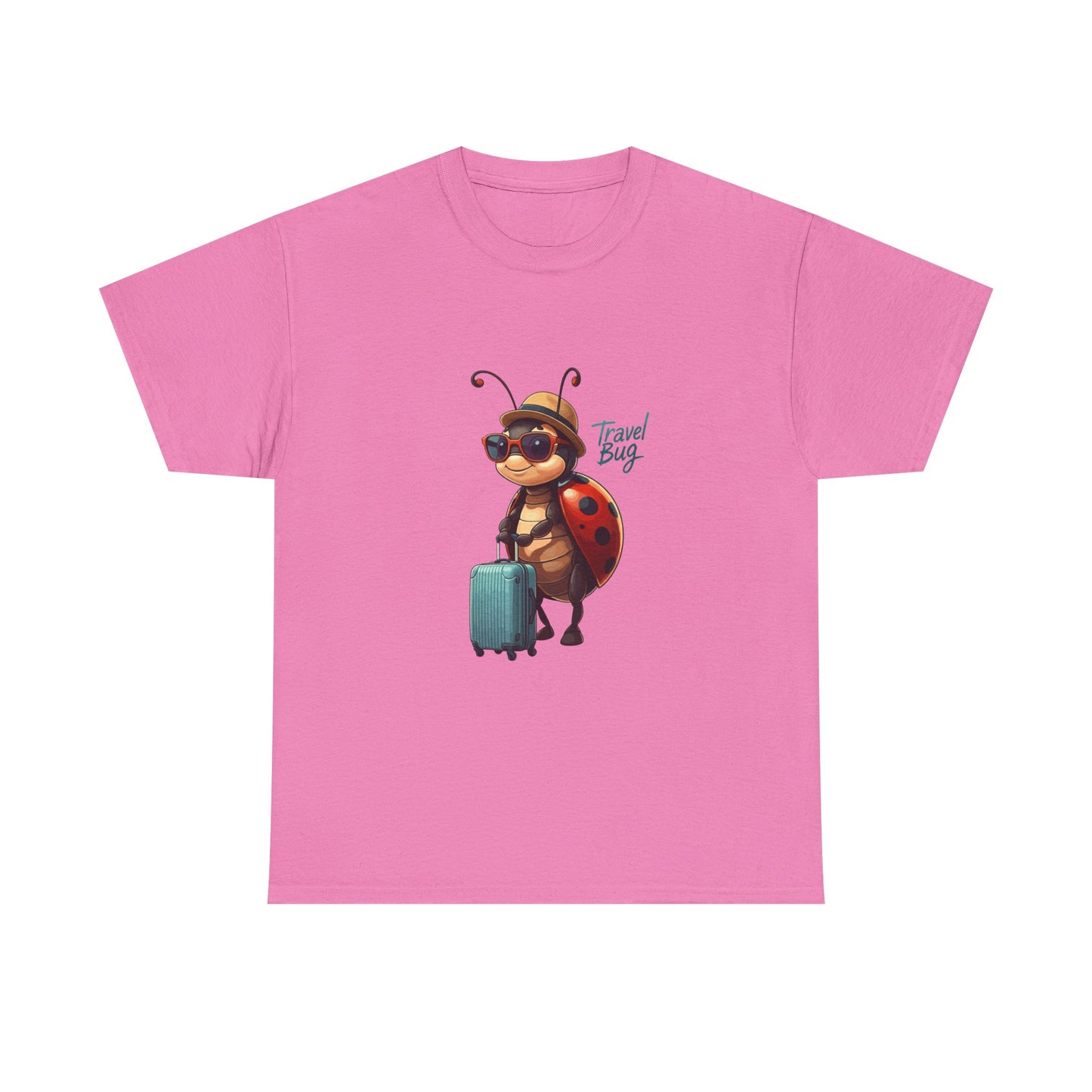 Travel Bug T-Shirt – Cute Ladybug Travel Tee | Funny Wanderlust Shirt for Travel Lovers | Unisex Graphic Tee Gift for Adventurers