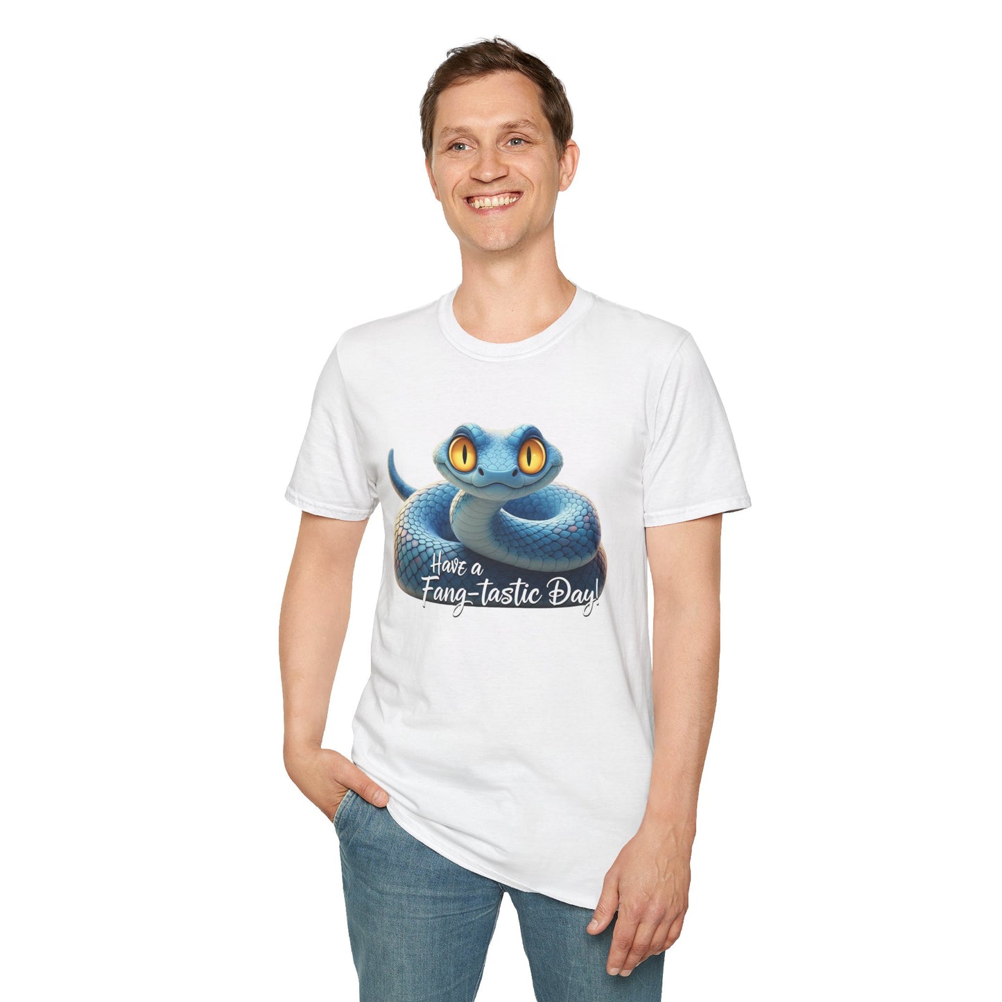 Have A Fang-tastic Day Snake T-Shirt, Funny Reptile Tee, Cute Snake Lover Gift, Animal Pun Shirt, Humor Top For Her Or Him