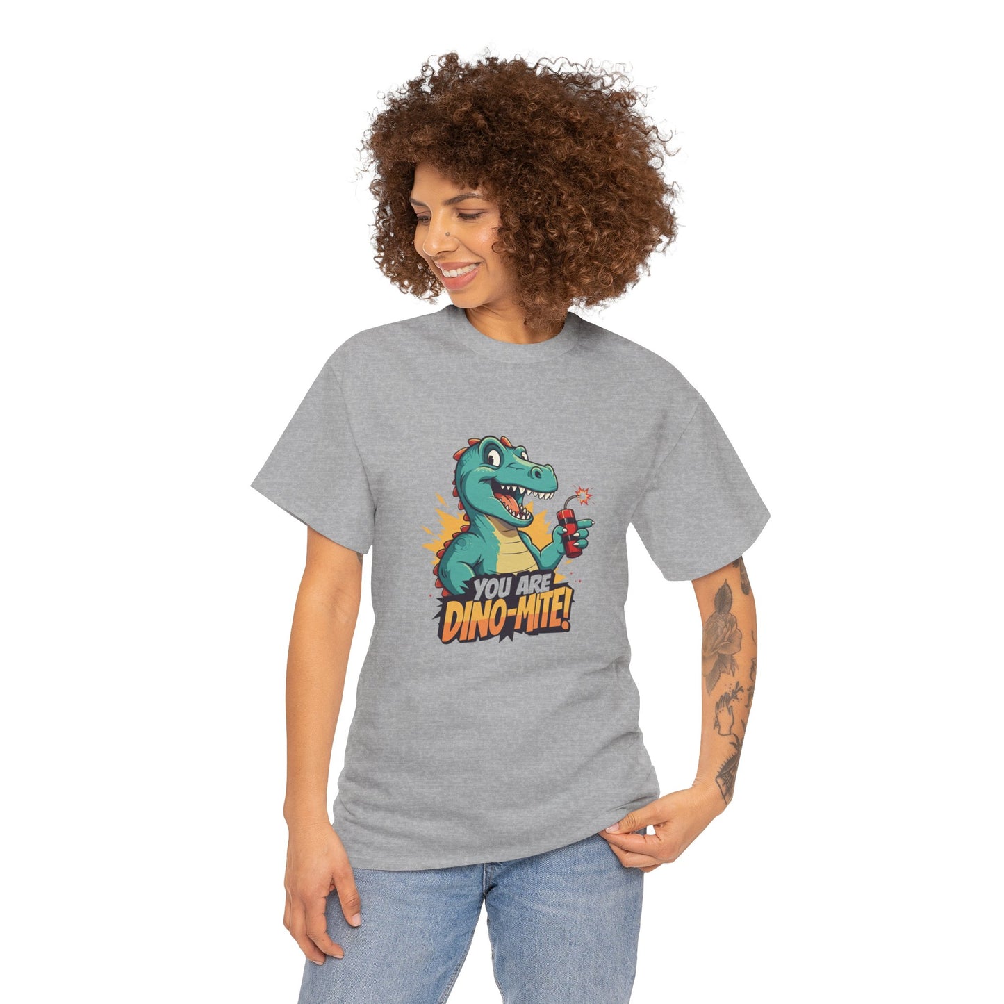 You Are Dino-Mite T-Shirt – Funny Dinosaur Graphic Tee | Cute T-Rex Shirt for Kids & Adults | Unisex Dino Lover Gift | Explosion Design