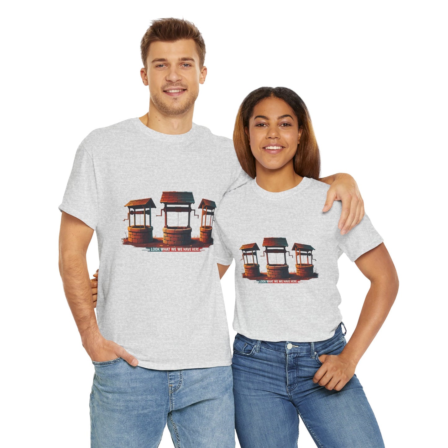 Funny “Well Well Well” T-Shirt • Pun Graphic Tee with Wishing Wells • Retro Vintage Humor Shirt • Gift for Pun Lovers & Joke Fans