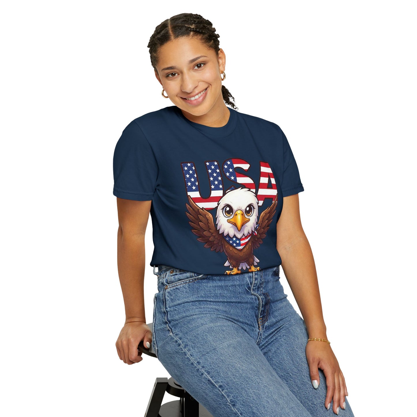 USA Eagle Shirt, Patriotic Comfort Colors Shirt, American Flag Eagle T Shirt, Fourth Of July Shirt, Freedom Graphic Tee, USA Pride Shirt