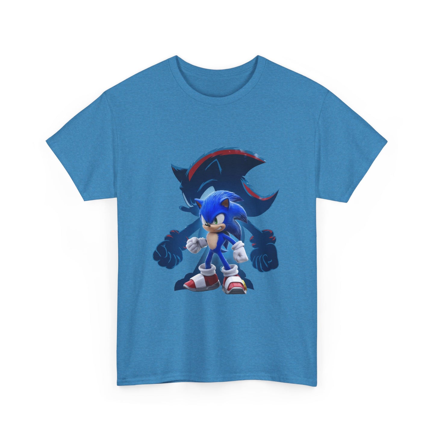 Blue Speed Hero Graphic Tee | Retro Gaming Legend T-Shirt | Fan Inspired Gamer Apparel | Cool Vintage Style Unisex Shirt for Adults & Teens