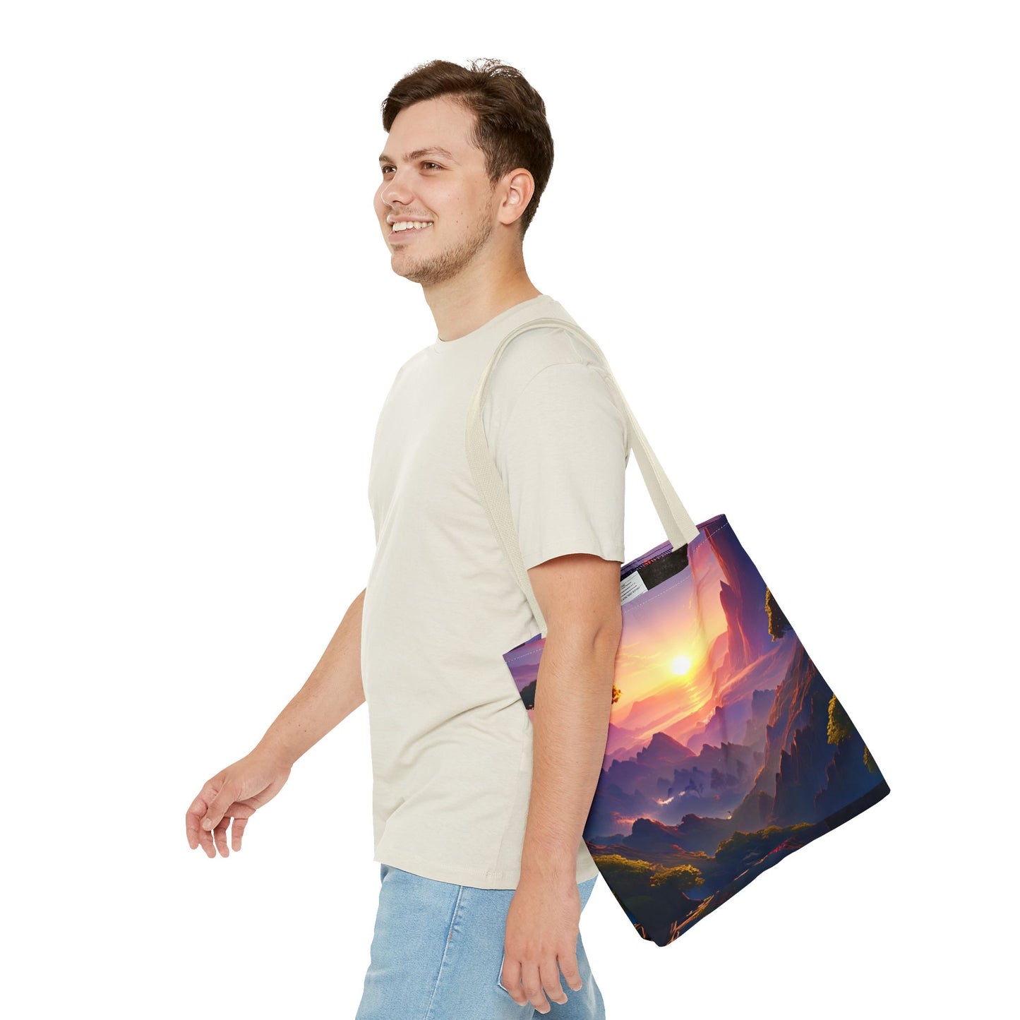 Sunset Landscape Tote Bag