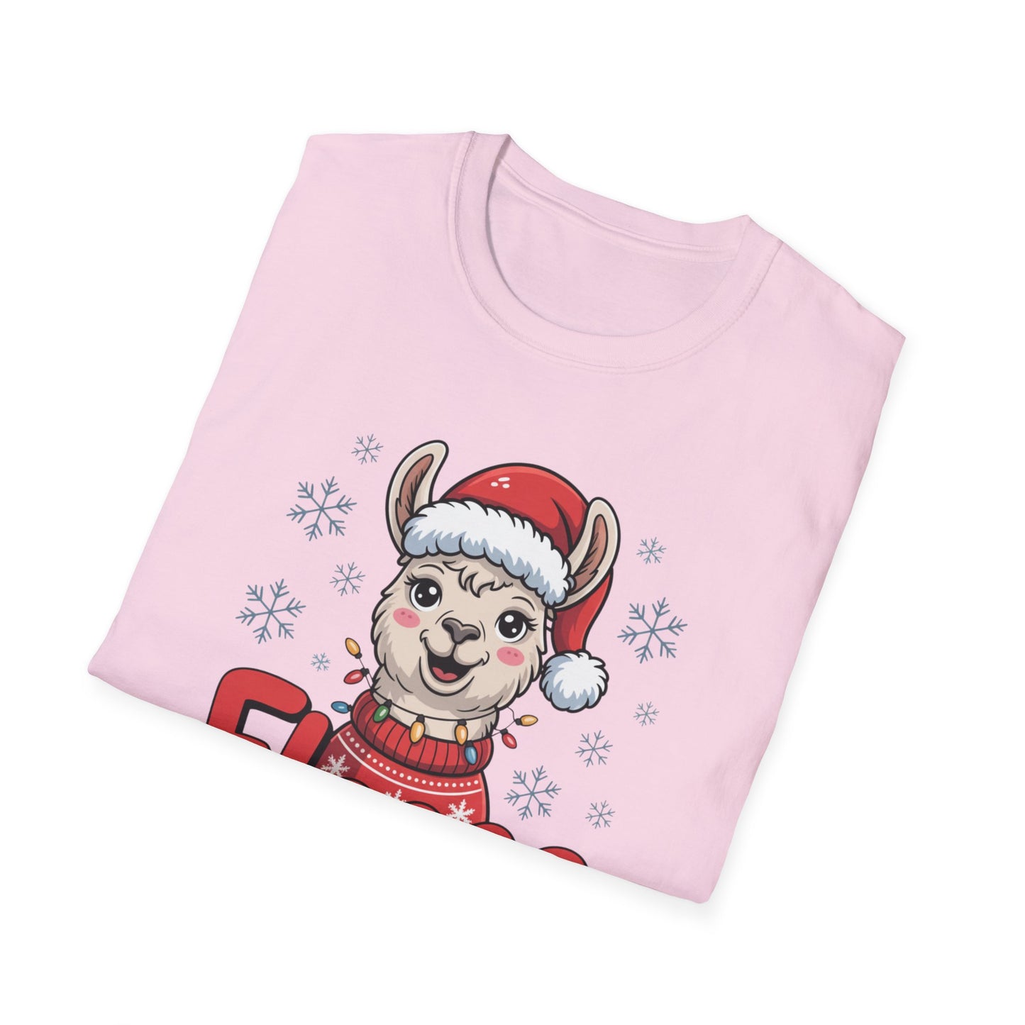 Fleece Navidad Llama Christmas Shirt, Funny Llama Xmas Tee, Cute Holiday Pun Shirt, Fuzzy Llama Santa Sweater Shirt, Christmas Gift Tee