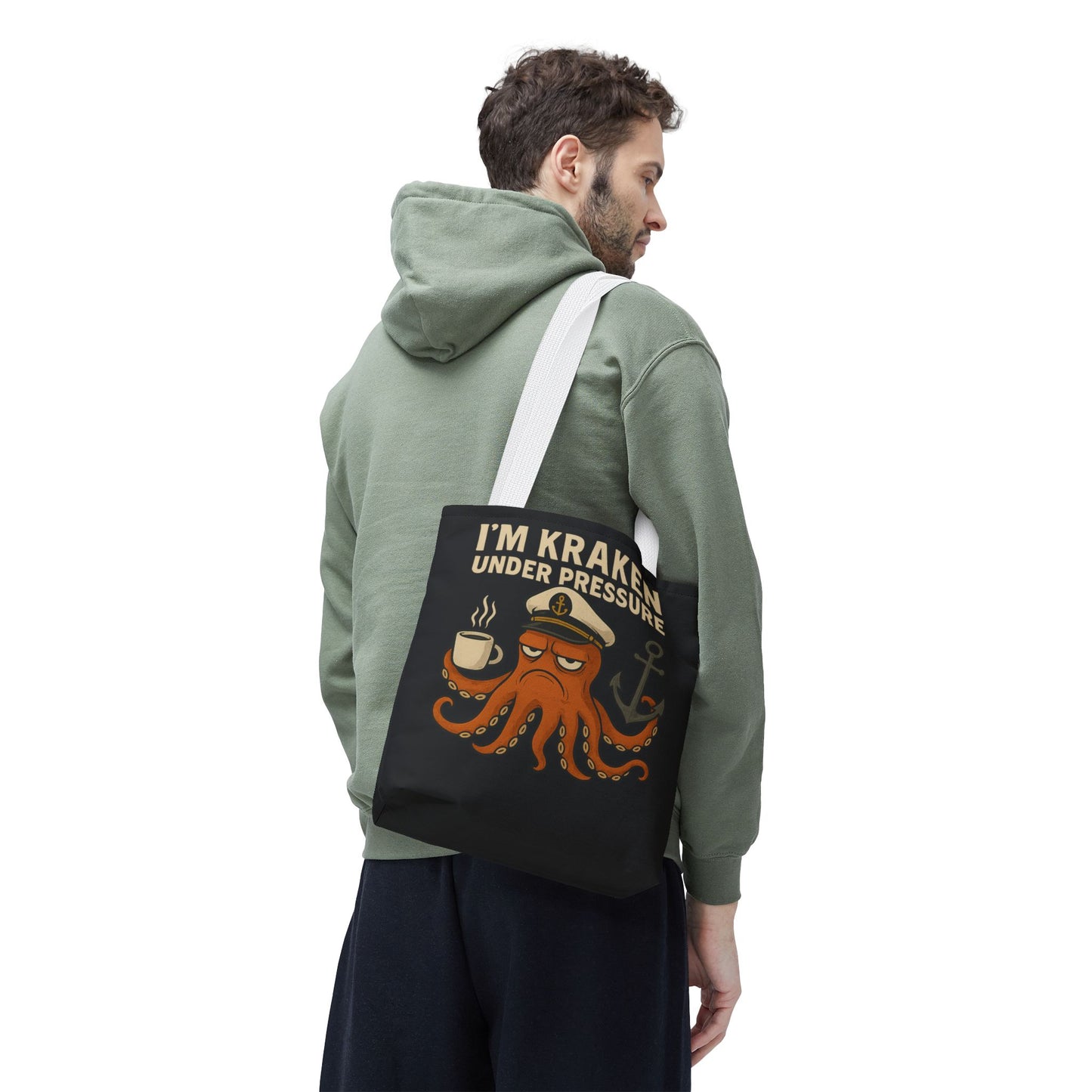 Stressed Octopus Tote Bag Nautical Bag Beach Tote Ocean Reusable Bag Seaside