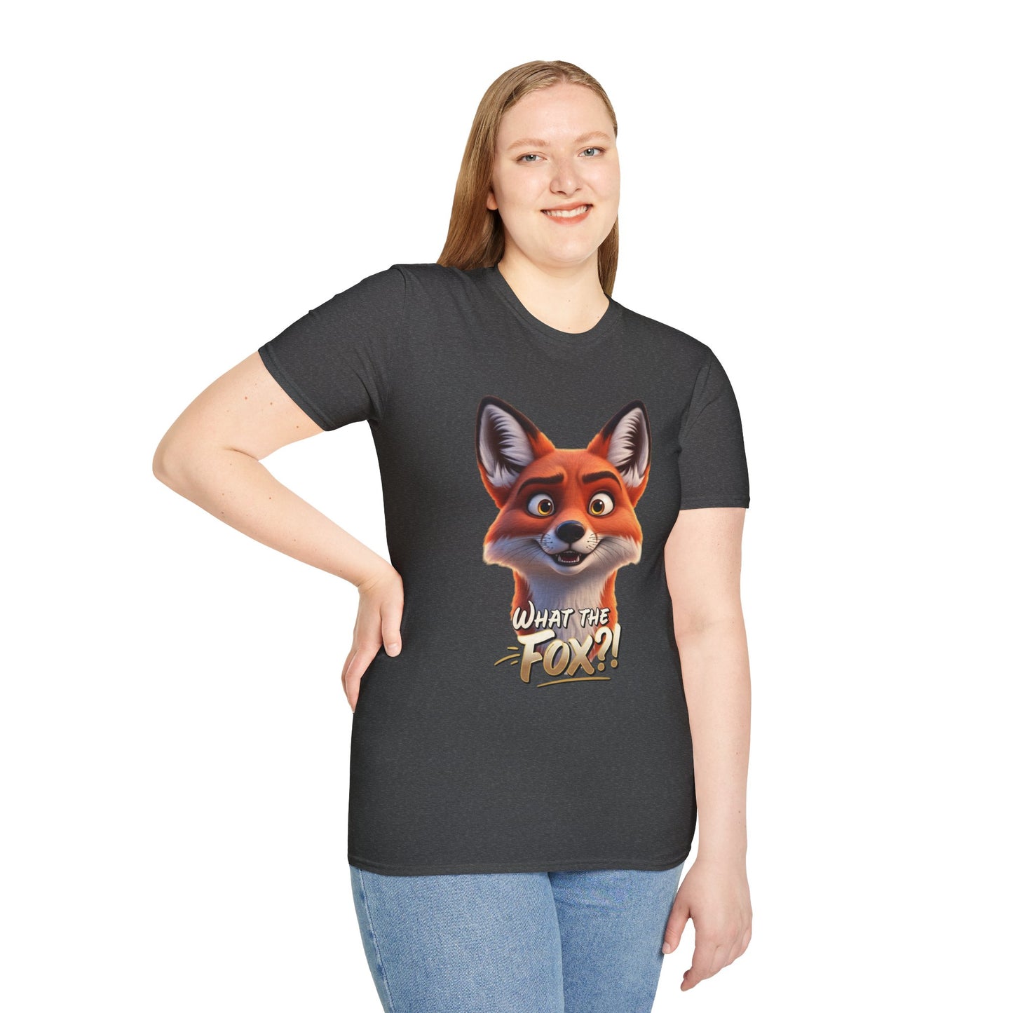 What The Fox T-Shirt, Funny Fox Graphic Tee, Animal Lover Shirt, Cute Pun Gift, Woodland Animal Top, Fun Casual Shirt For Men And Women