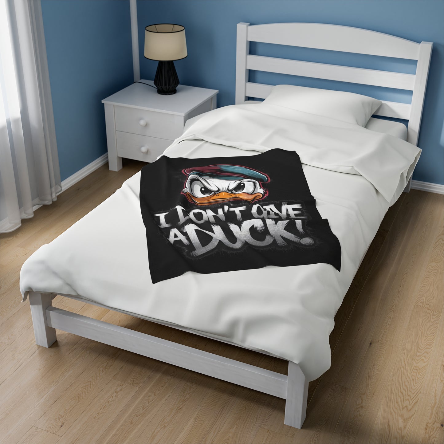 I Don't Give a Duck Angry Duck Blanket