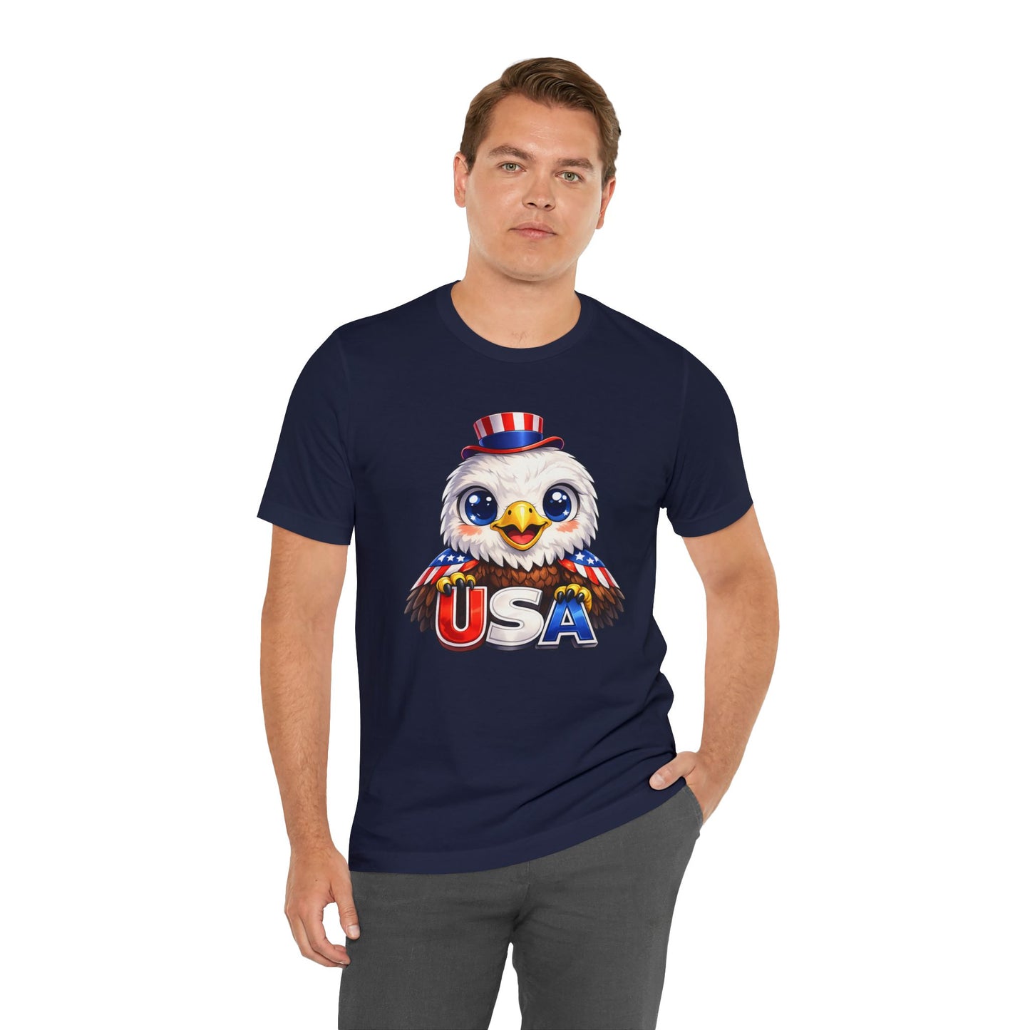 Cute USA Eagle Shirt, Patriotic Eagle T Shirt, Fourth Of July Shirt, American Flag Eagle Tee, Freedom Graphic Shirt, USA Pride Top