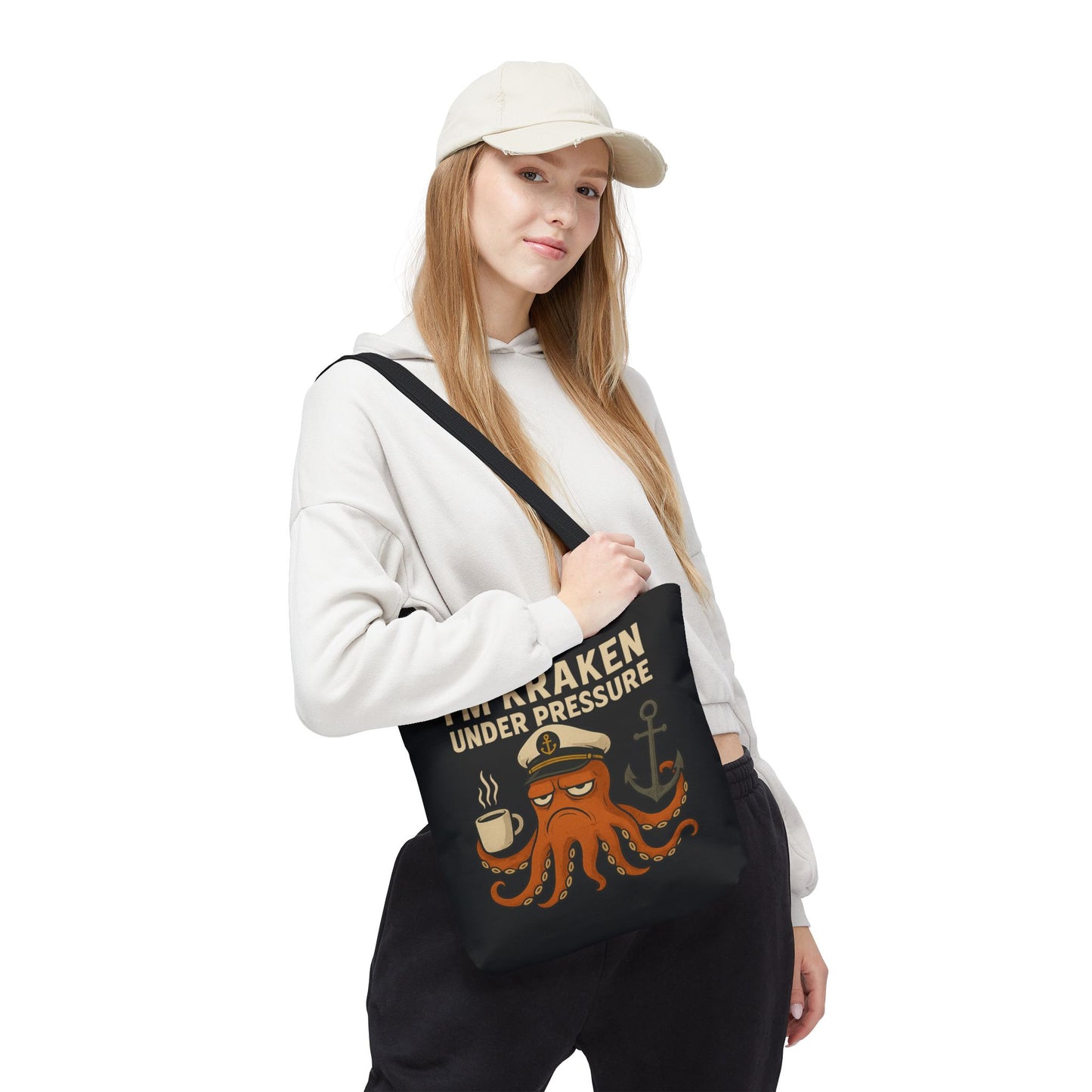 Stressed Octopus Tote Bag Nautical Bag Beach Tote Ocean Reusable Bag Seaside