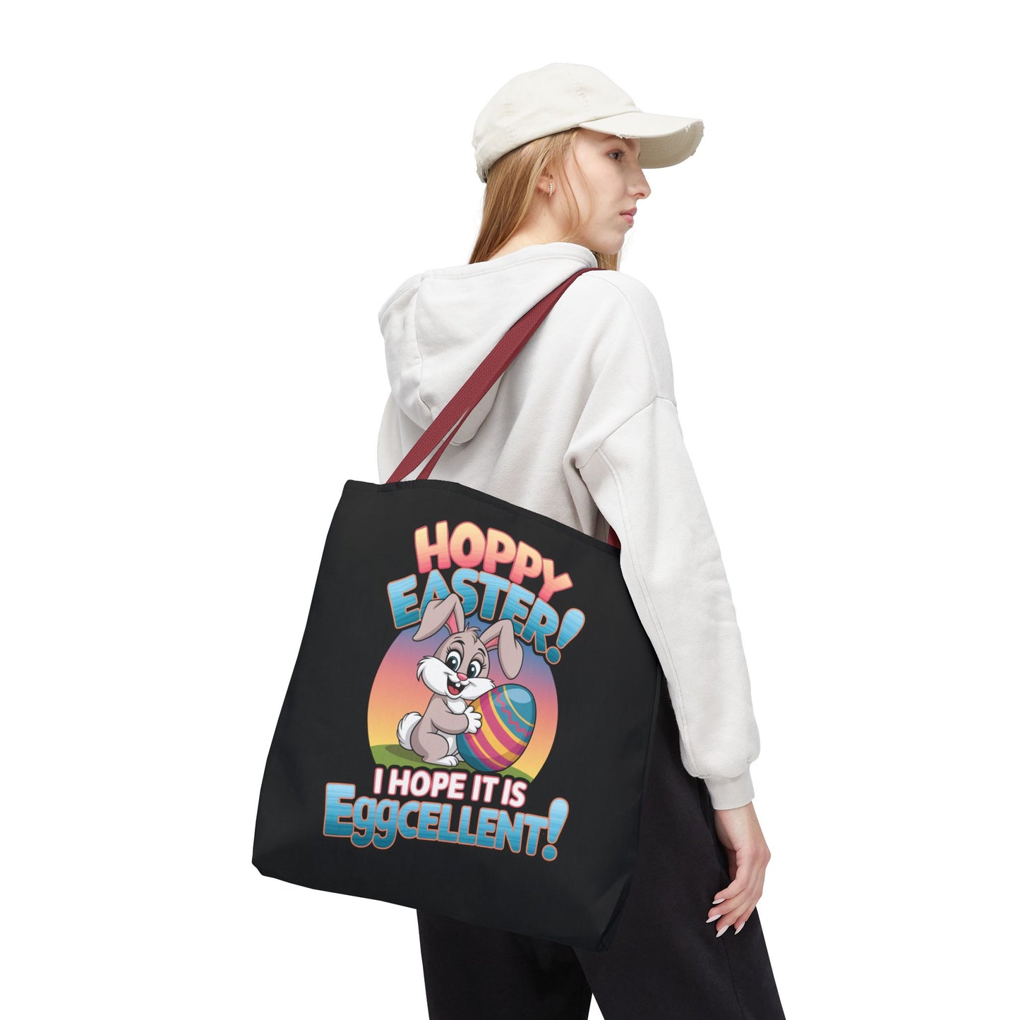 Happy Easter Tote Bag Eggcellent Bunny Design Easter Bag Easter Gift Easter Tote Accessory