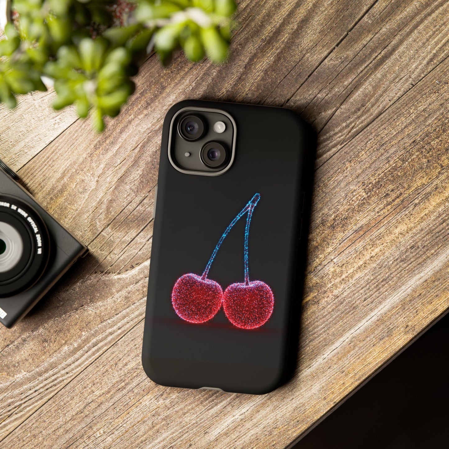 iPhone Case Bioluminescent Cherries Cherry Phone Case Cherry iPhone Case