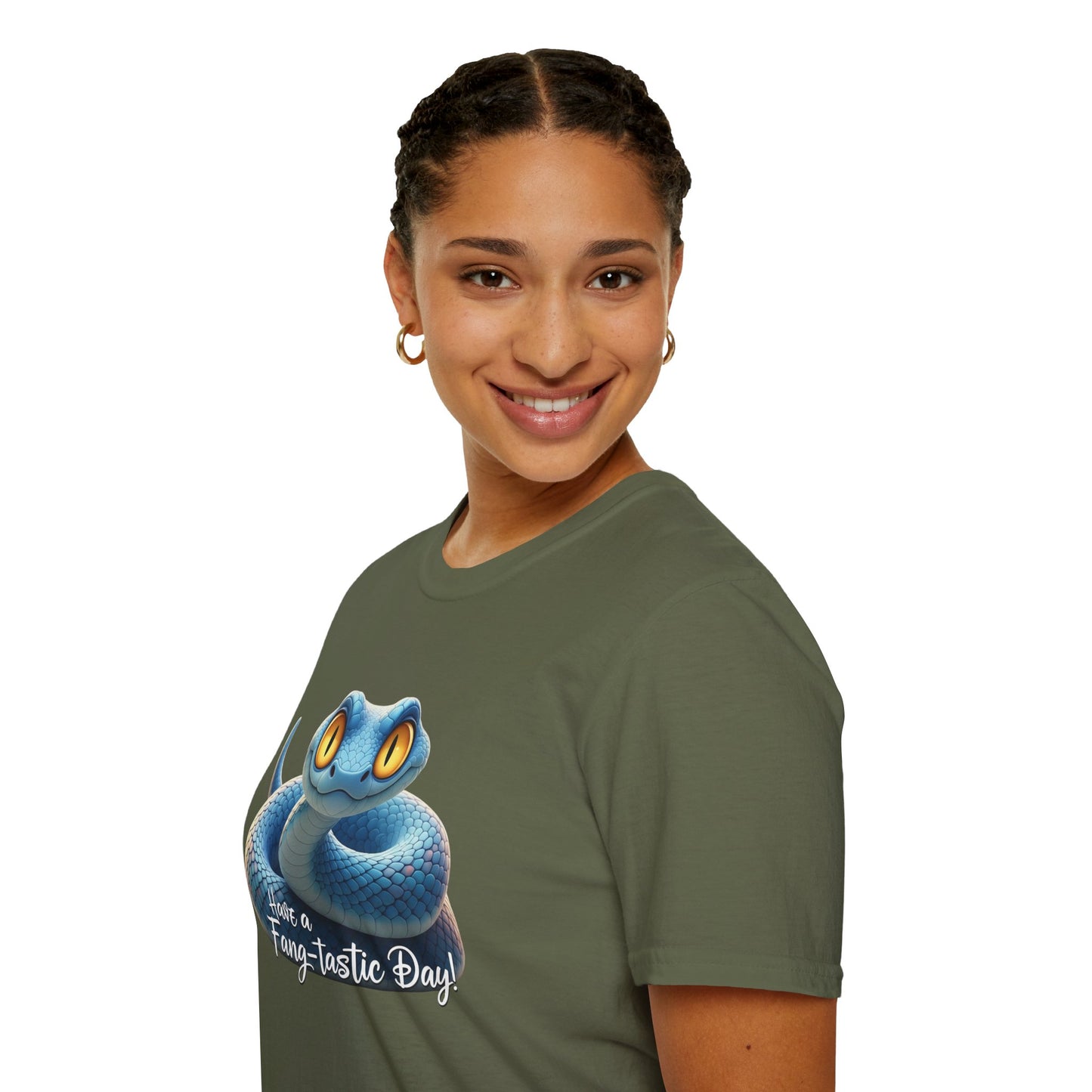 Have A Fang-tastic Day Snake T-Shirt, Funny Reptile Tee, Cute Snake Lover Gift, Animal Pun Shirt, Humor Top For Her Or Him