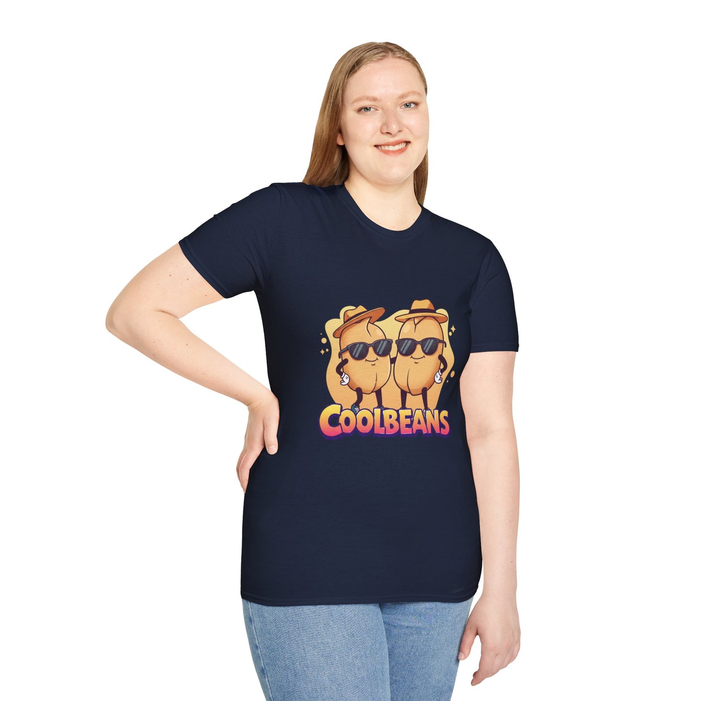 Cool Beans T-Shirt - Two Cooler-Than-Cool Beans With Sunglasses, Quirky Food-Pun Gift Tee for Him, Her or Besties - Perfect Humor and Style