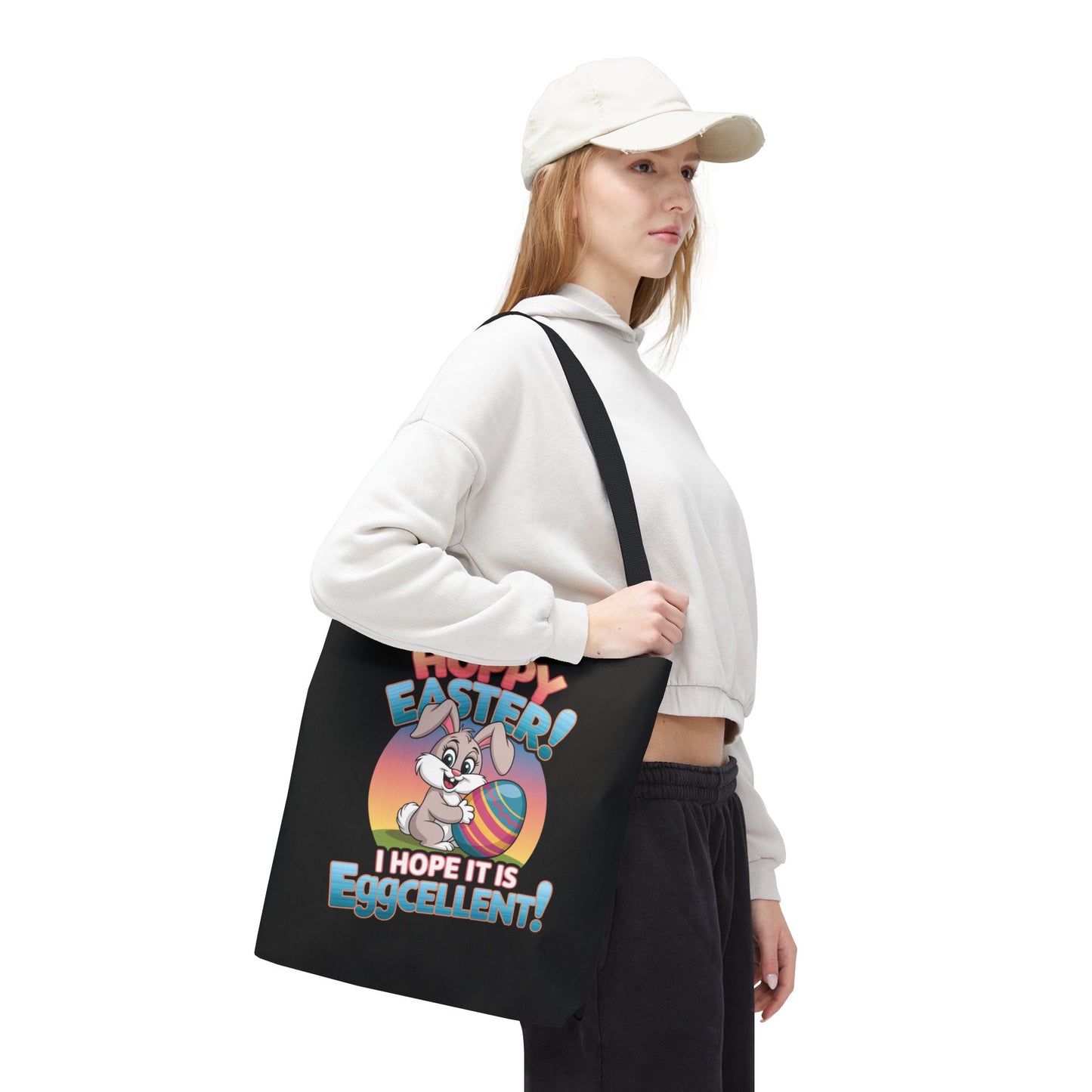 Happy Easter Tote Bag Eggcellent Bunny Design Easter Bag Easter Gift Easter Tote Accessory