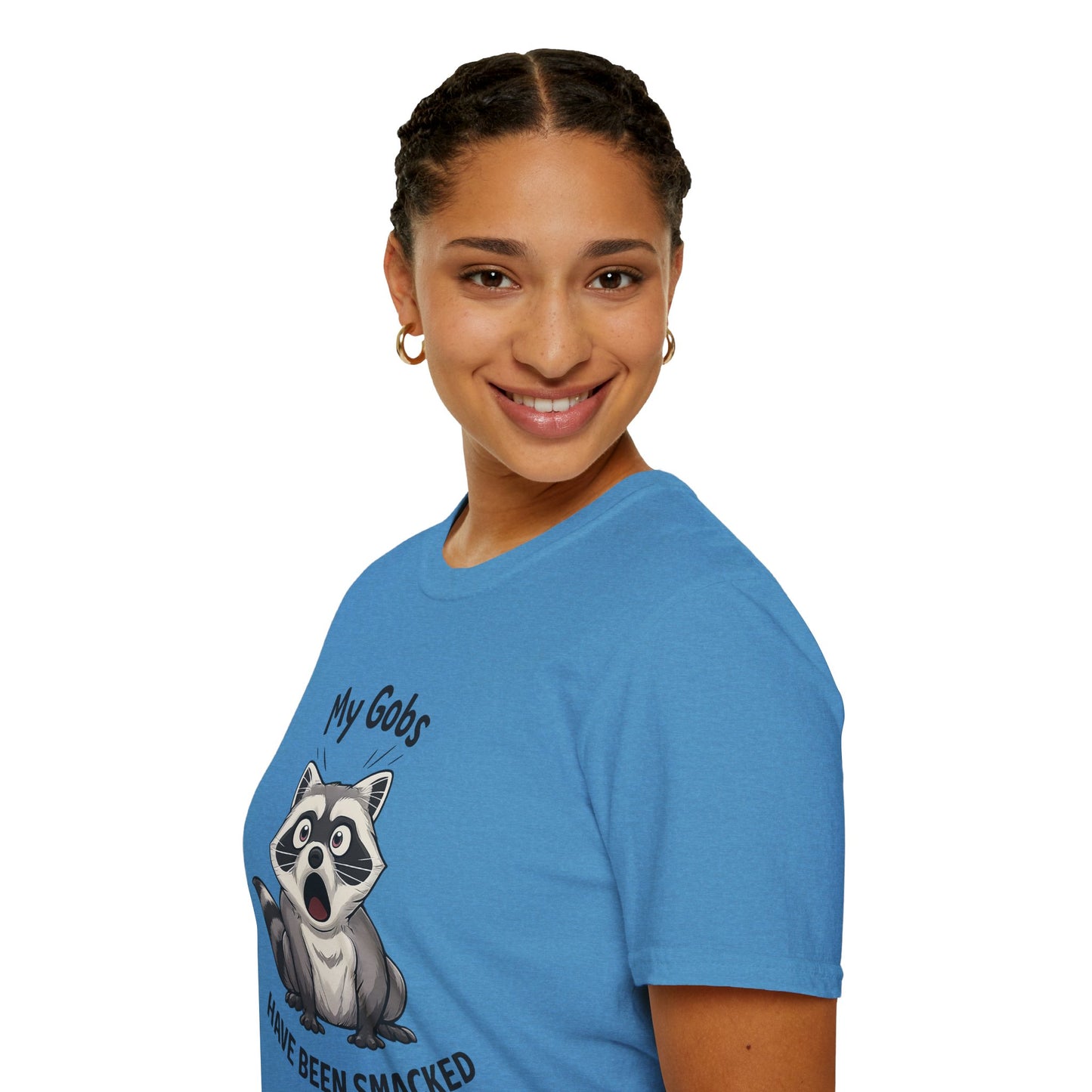 My Gobs Have Been Smacked Shirt, Funny Raccoon T Shirt, Gobsmacked Joke Tee, Meme Animal Shirt, Absurd Humor Graphic Tee