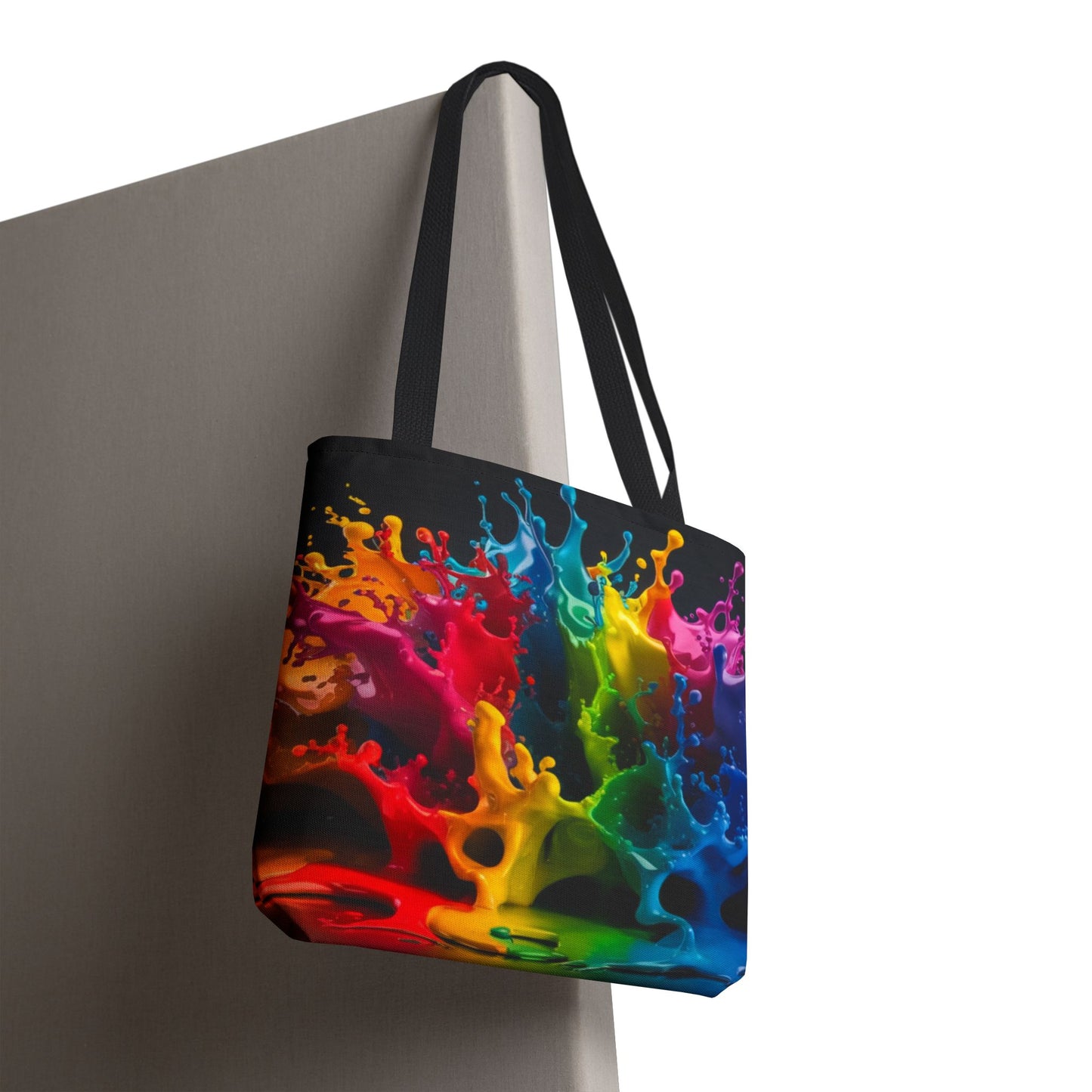 Colorful Splash Tote Bag - Vibrant Art for Every Occasion