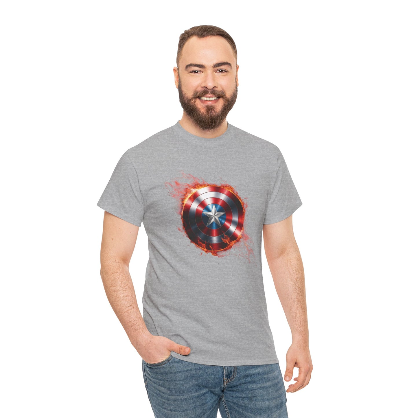 Captain America Flame Tee