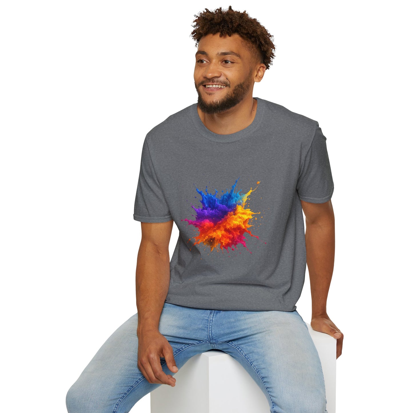 Color Burst Paint Splash Shirt – Vibrant Abstract Art Tee for Creatives & Color Lovers Colorful Apparel