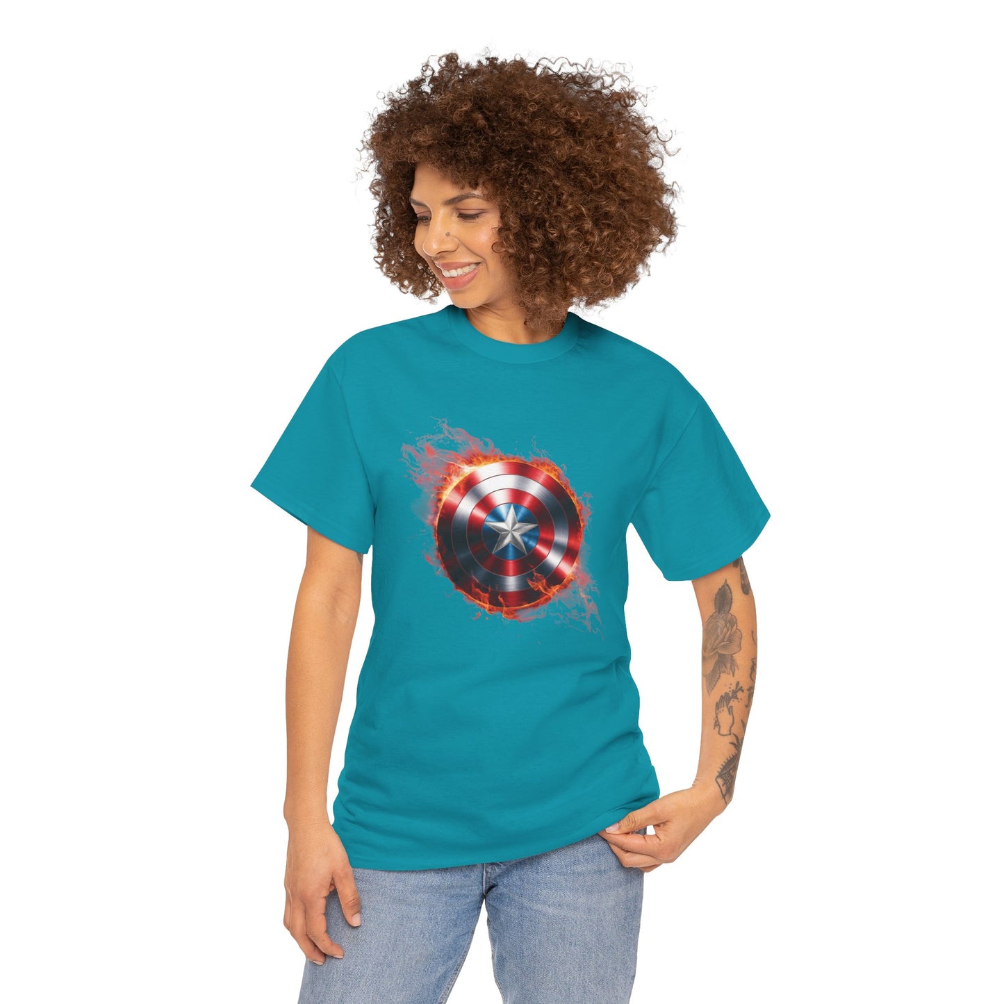 Captain America Flame Tee