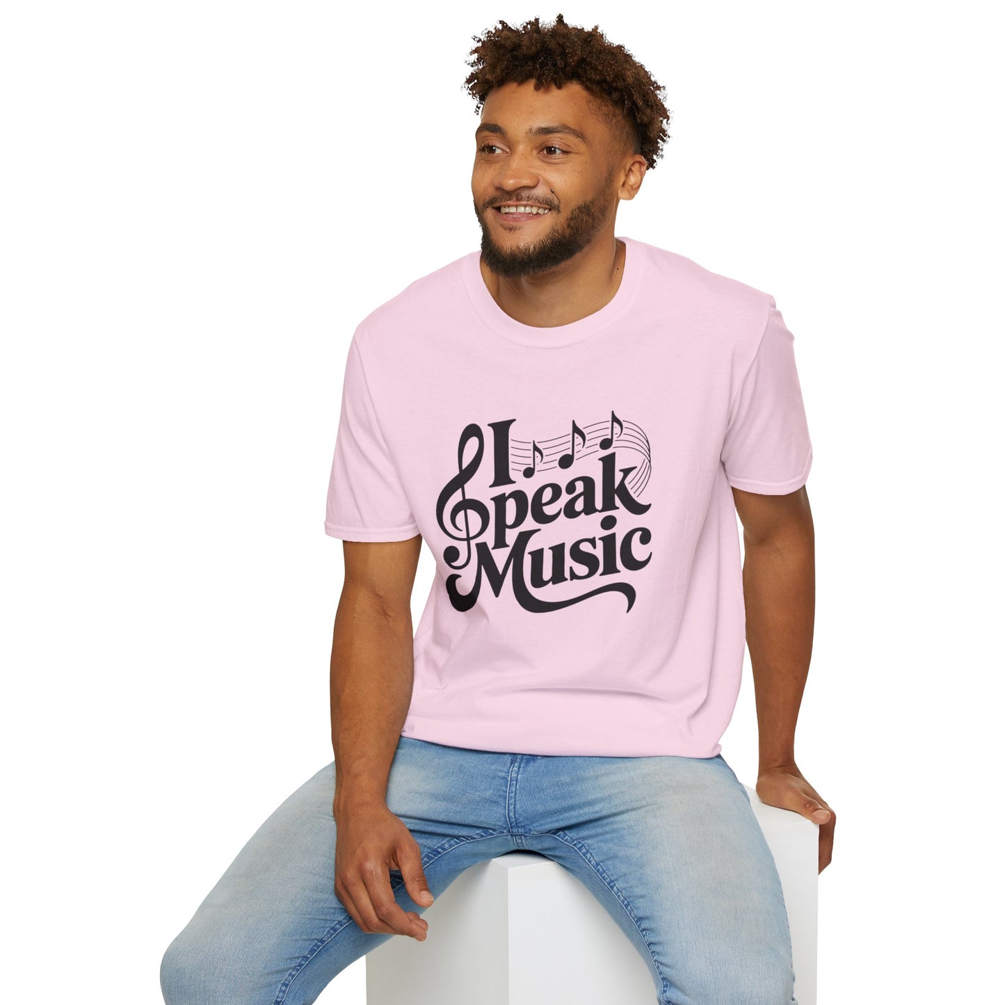 I Speak Music Shirt | Funny Music Lover T-Shirt | Gift for Musicians, Choir, Band Teachers & Music Students | Treble Clef Graphic Tee