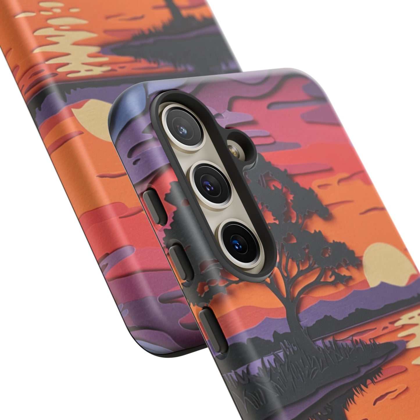 Samsung Galaxy Case - Colorful Paper Art Sunset