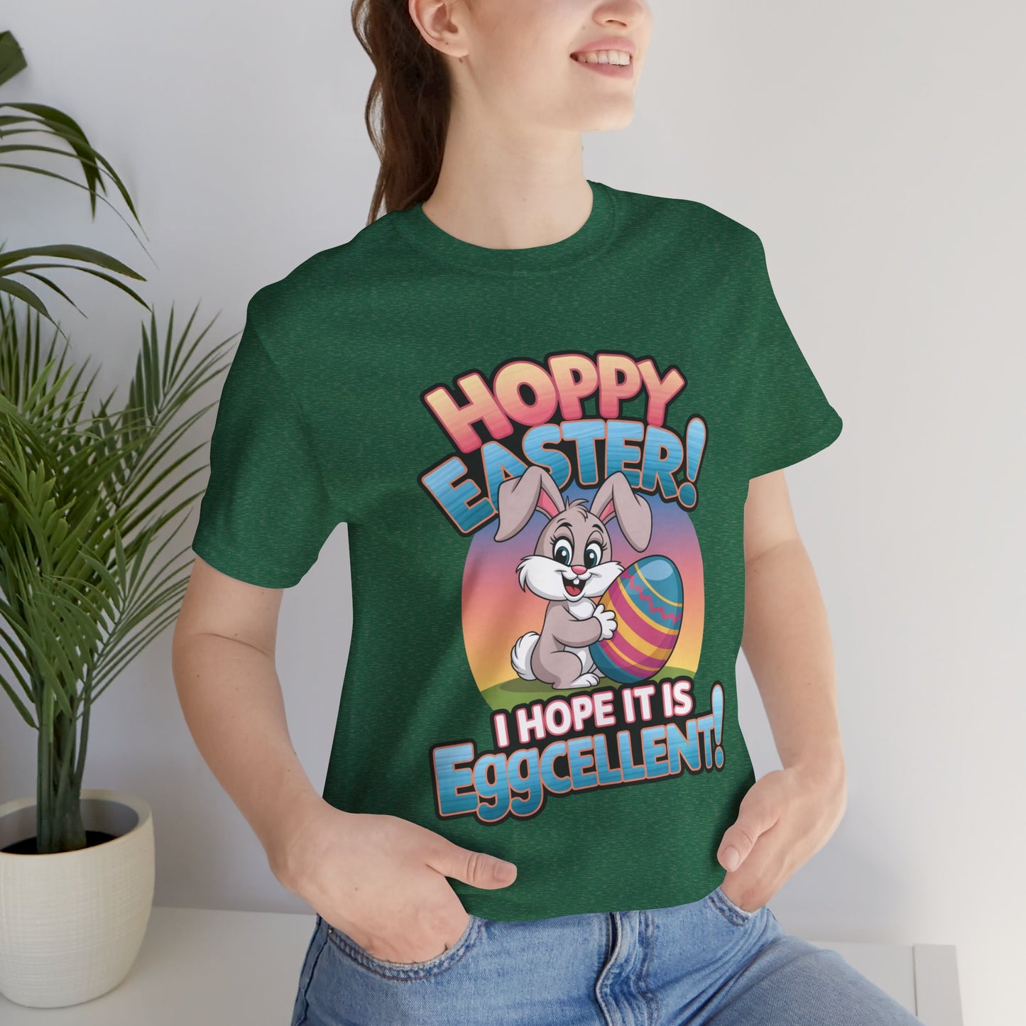 Happy Easter Unisex Tee Easter Shirt Easter Bunny T Shirt Easter Apparel Easter Bunny Outfit