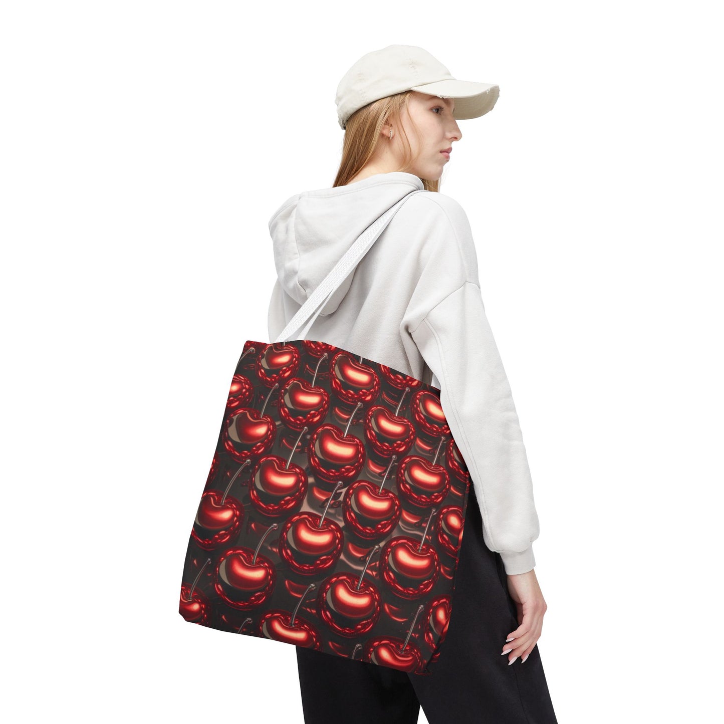 Cherry Tile Tote Bag