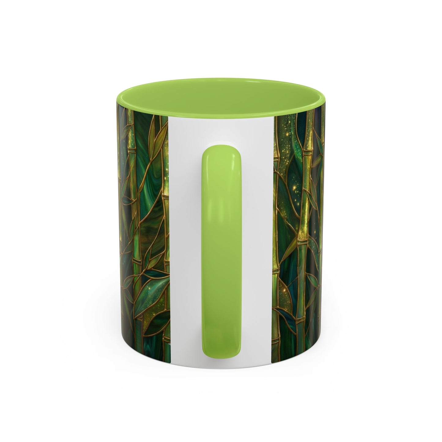 Stained Glass Panda Mug, Panda Coffee Mug, Bamboo Panda Cup, Cute Panda Gift, Nature Animal Mug, Wildlife Art Mug, Panda Lover Gift