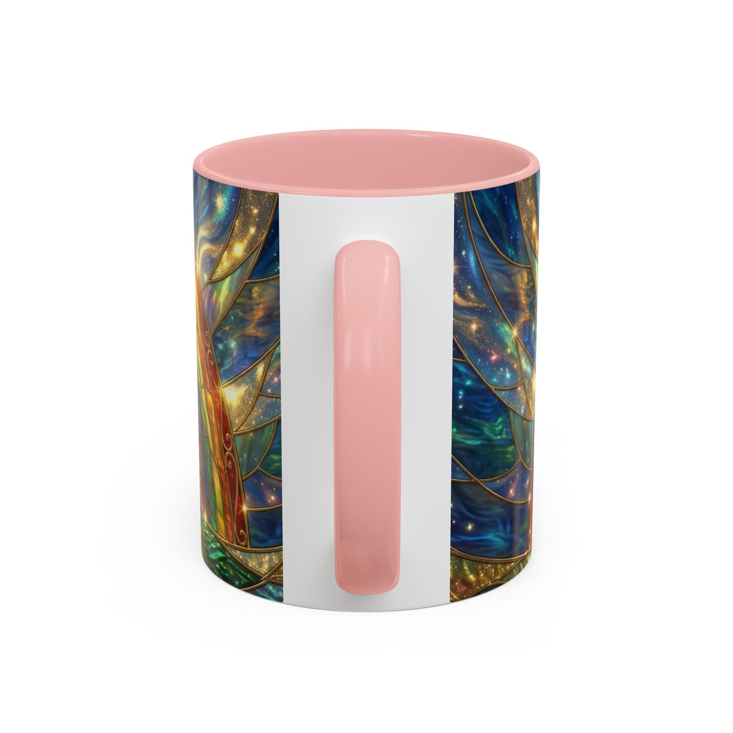 Stained Glass Pot of Gold Mug, Rainbow Coffee Cup, St Patricks Day Gift, Magical Fantasy Tea Mug, Celestial Drinkware, Lucky Irish Gift