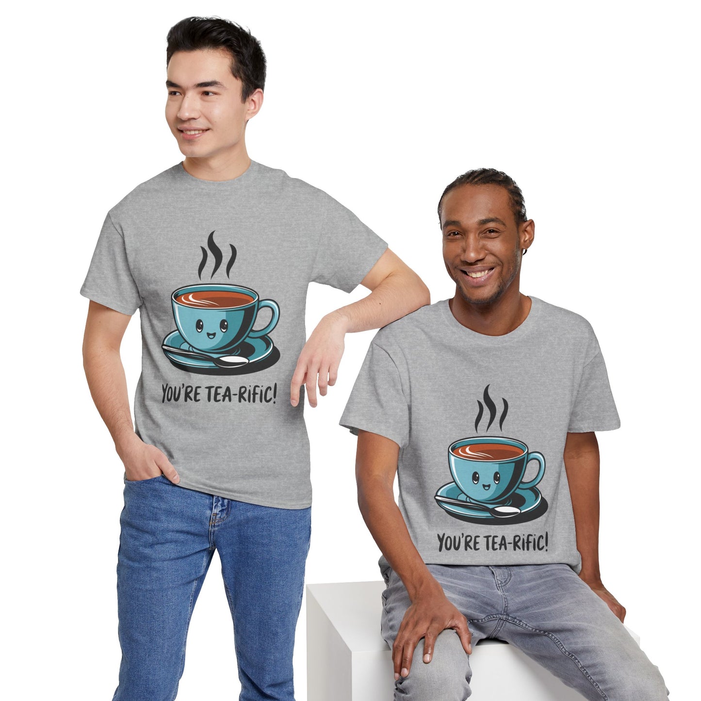 You’re Tea-Rific! Cute Tea Pun T-Shirt for Tea Lovers - Funny Gift, Kawaii Cup Graphic Tee - Unisex Soft Cotton Shirt