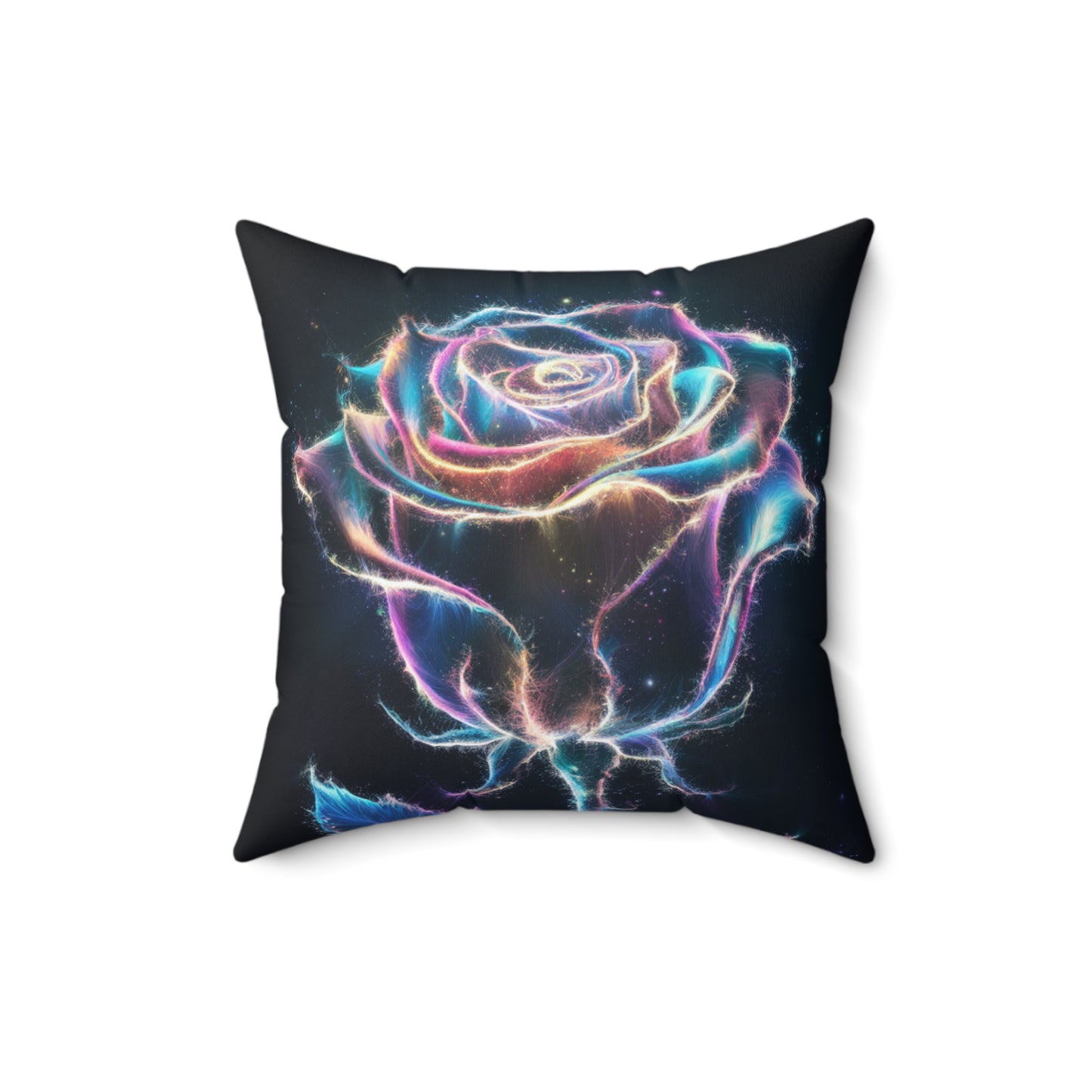 Light Particle Rose Pillow