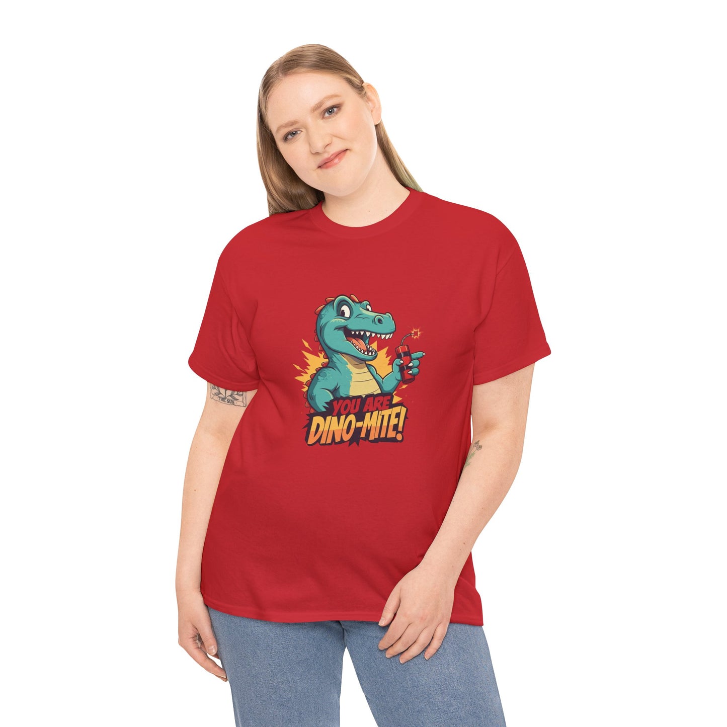 You Are Dino-Mite T-Shirt – Funny Dinosaur Graphic Tee | Cute T-Rex Shirt for Kids & Adults | Unisex Dino Lover Gift | Explosion Design