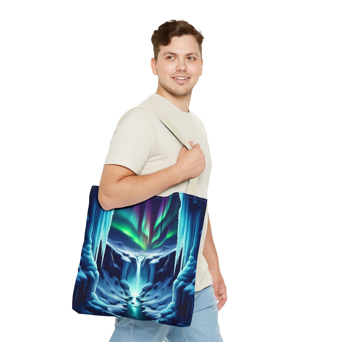 Icy Landscape Tote Bag