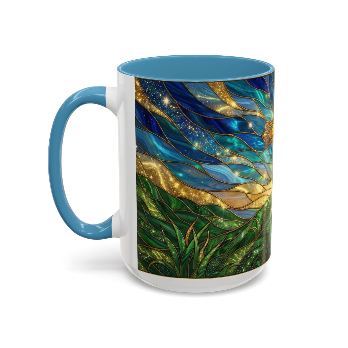 Christian Cross Mug, Stained Glass Cross Coffee Mug, Religious Gift For Christian, Faith Based Mug, Inspirational Bible Mug