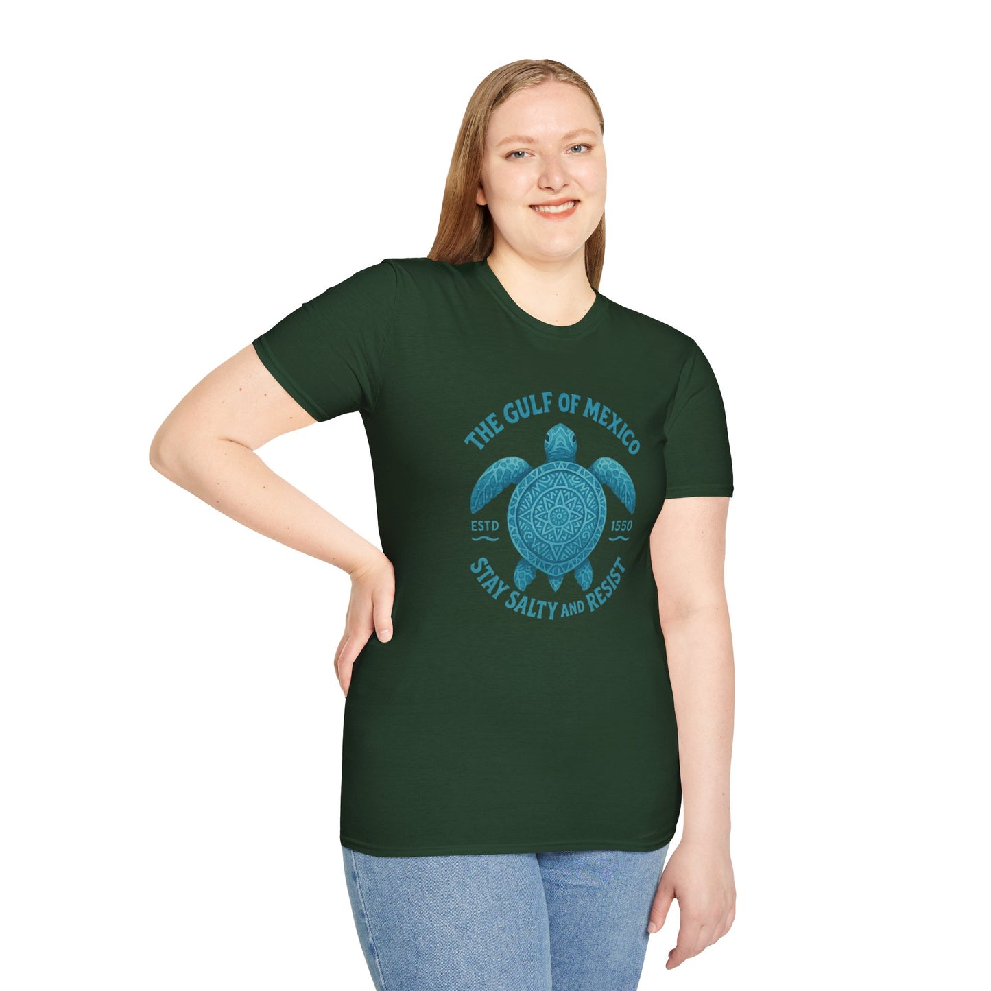 Gulf of Mexico Watercolor Sea Turtle T-Shirt - Ocean Wildlife Tee - Nature Lover Gift - Summer Beach Top - Coastal Art Graphic Tee