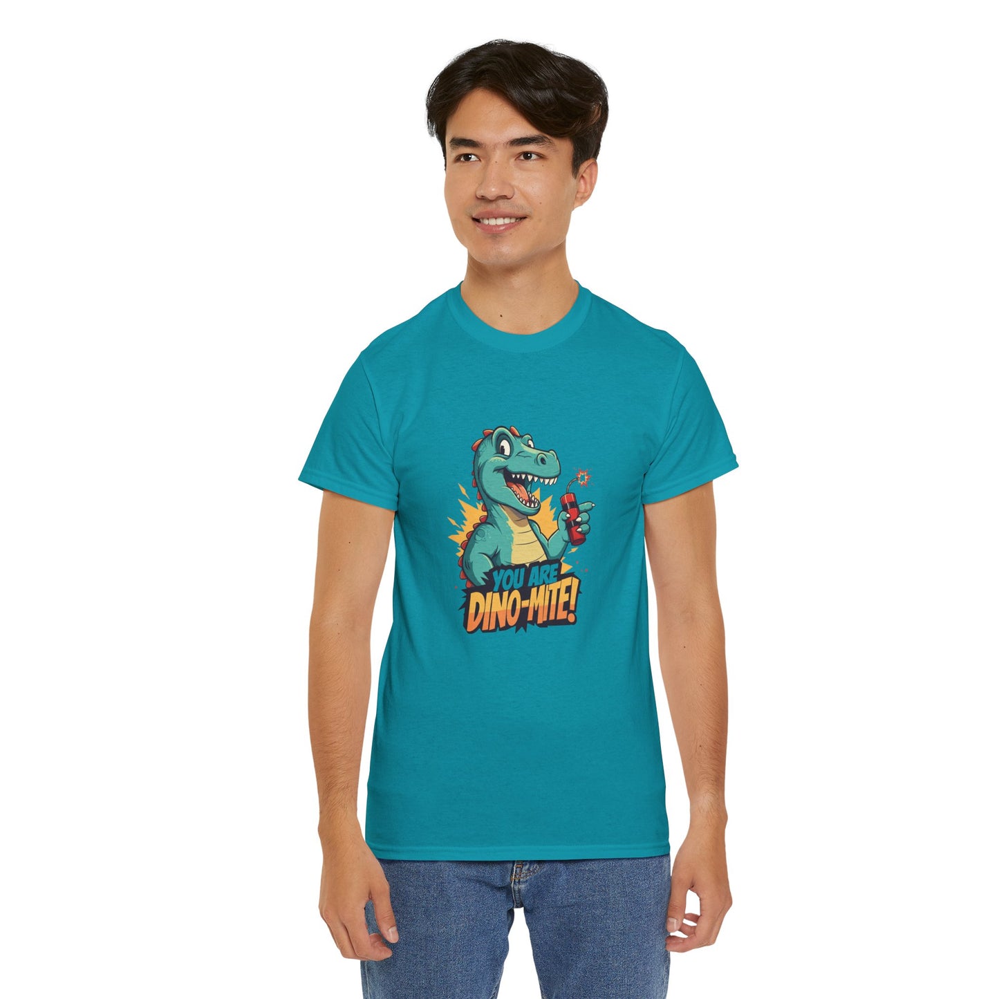 You Are Dino-Mite T-Shirt – Funny Dinosaur Graphic Tee | Cute T-Rex Shirt for Kids & Adults | Unisex Dino Lover Gift | Explosion Design