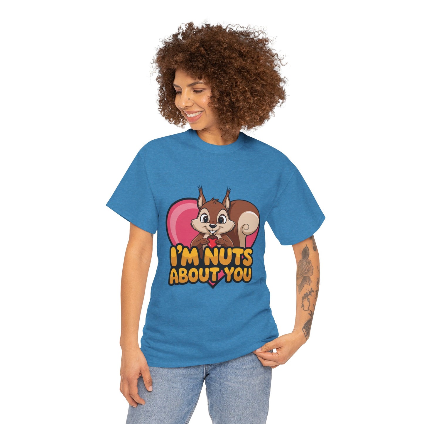 I’m Nuts About You Shirt, Funny Valentine Shirt, Squirrel Love T Shirt, Cute Animal Pun Tee, Valentine Gift For Him Her