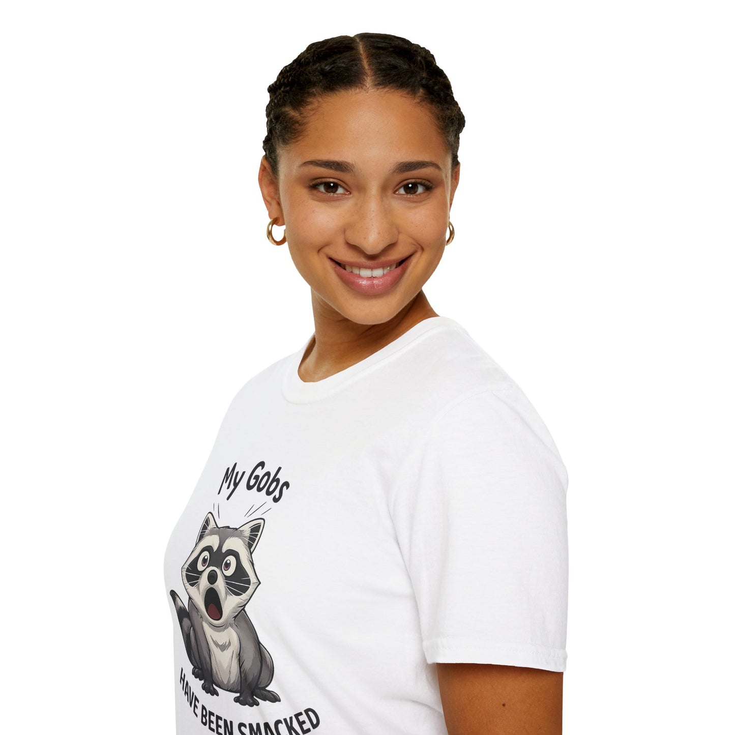 My Gobs Have Been Smacked Shirt, Funny Raccoon T Shirt, Gobsmacked Joke Tee, Meme Animal Shirt, Absurd Humor Graphic Tee